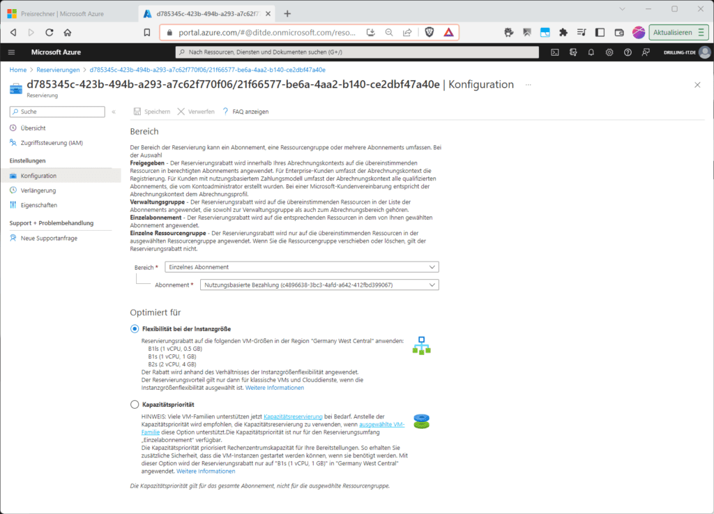 Reservierte Instanzen ermöglichen bei 24/7-Nutzung hohe Nachlässe, weil du dich zur Abnahme verpflichtest.