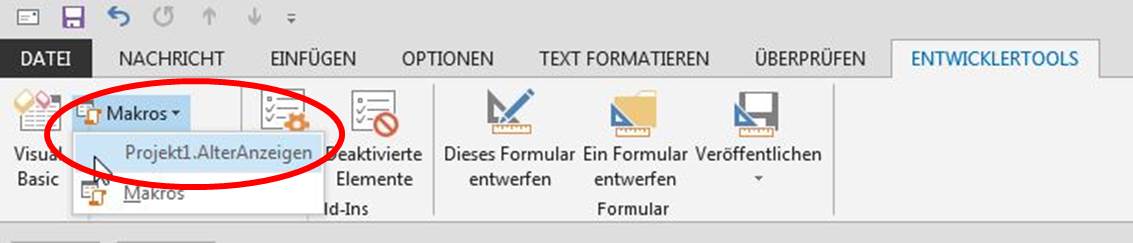 Makro ausführen