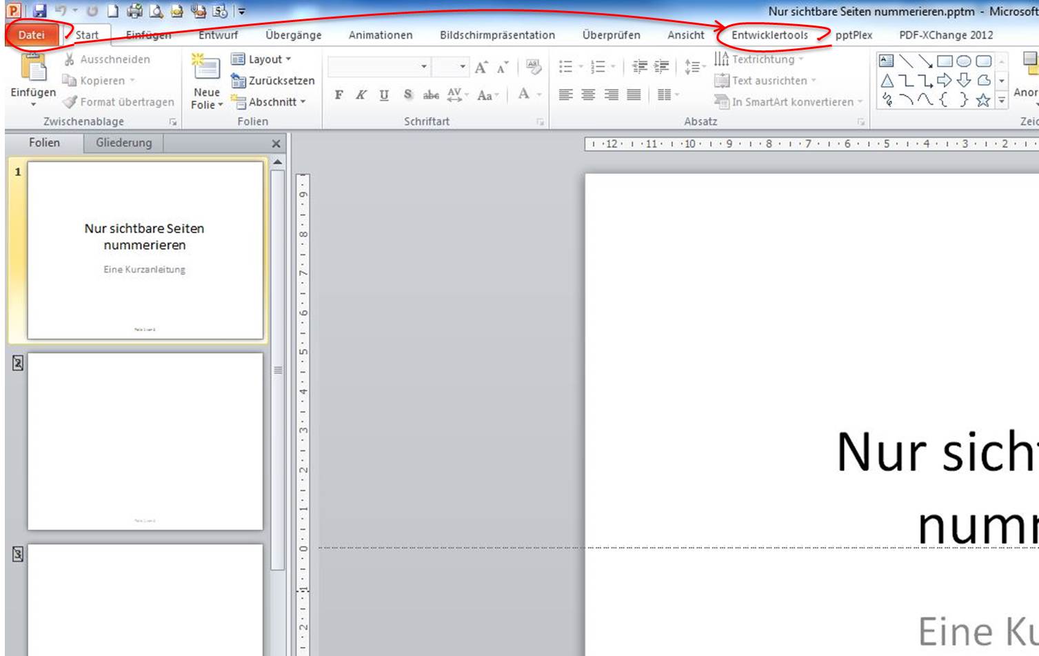 VBA Editor öffnen