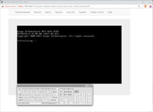 Der Boot-Prozess eines Servers als Remote-Stream „vor“ dem Starten des Betriebssystems.