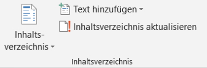 Inhaltsverzeichnisse in Word anlegen