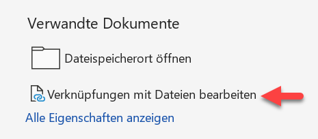 So bearbeitest oder entfernst du die Excel Word Verknüpfung