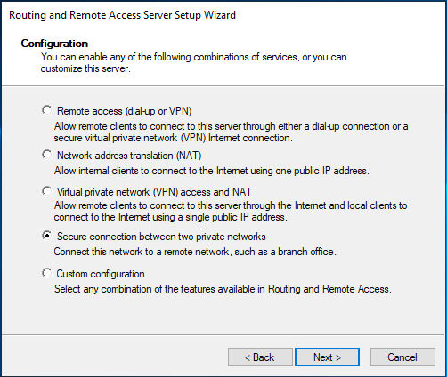 Der Routing-and-Remote-Access-Wizard führt durch die weitere Konfiguration.