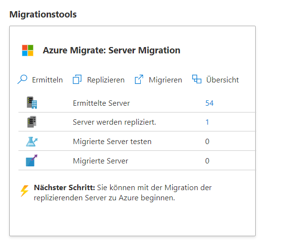Ein Server wurde erfolgreich repliziert