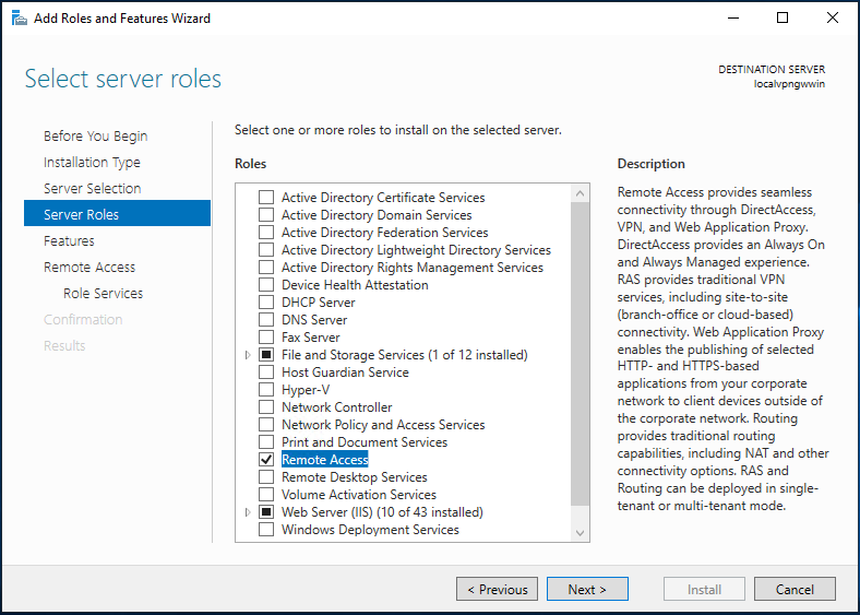 Mit der Rolle „Remote Access“ wird aus Windows Server ein VPN-Gateway.