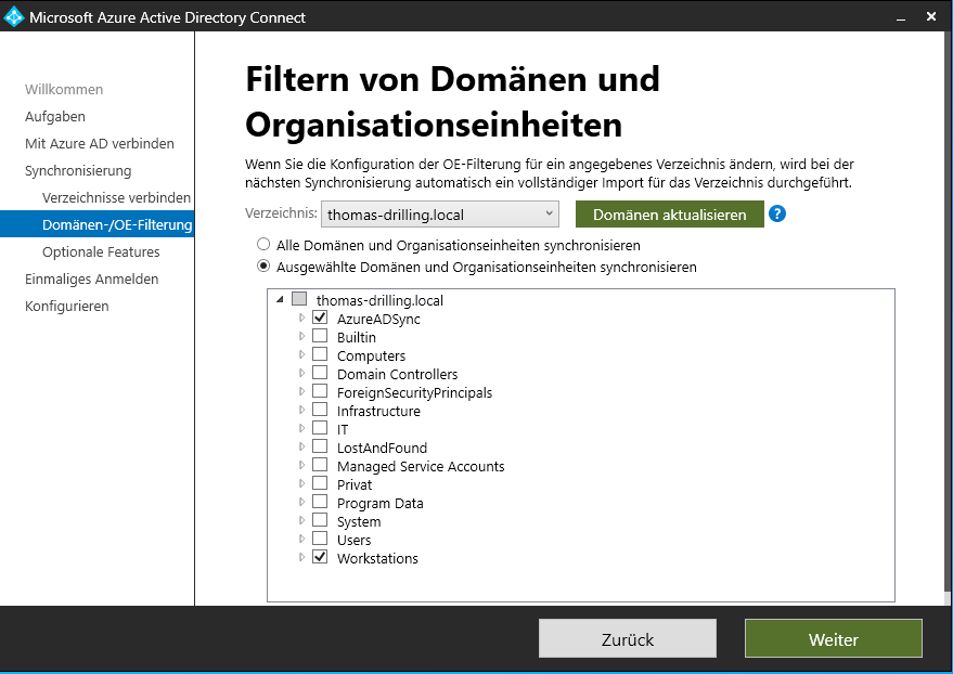 Nicht die Computer-Konten vergessen.