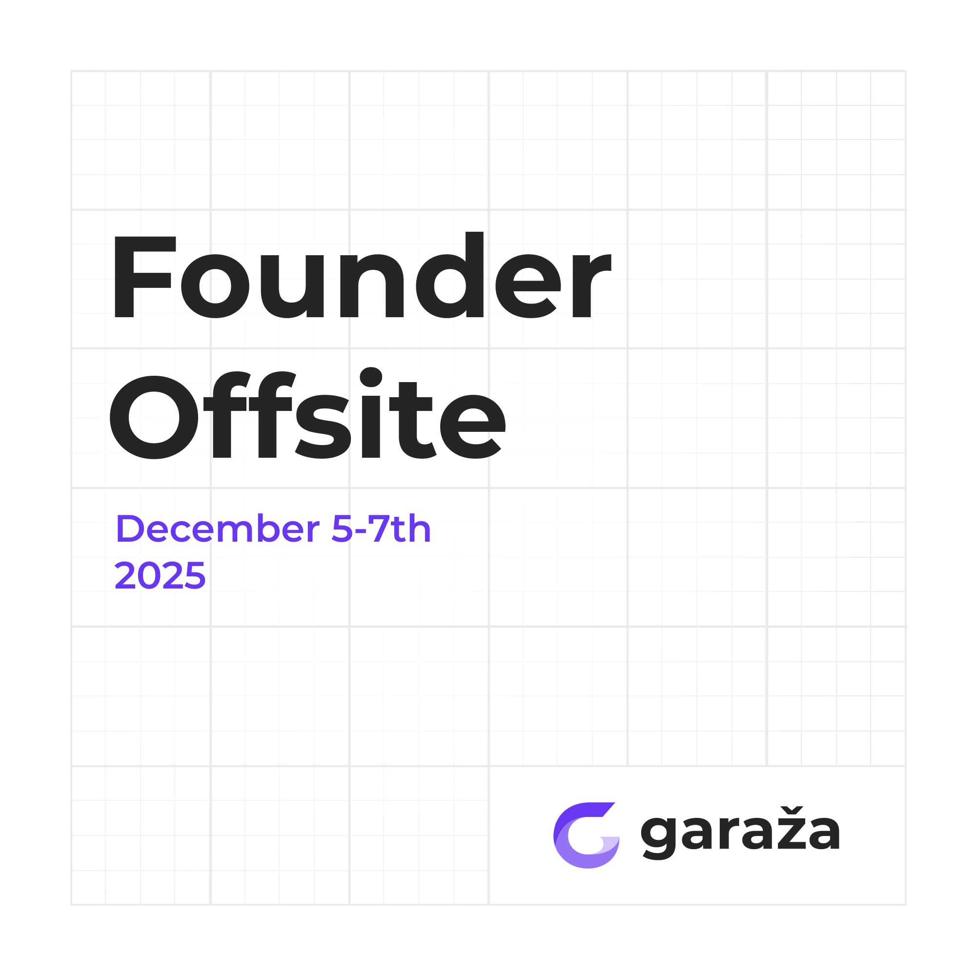 Garaža Offsite 2025