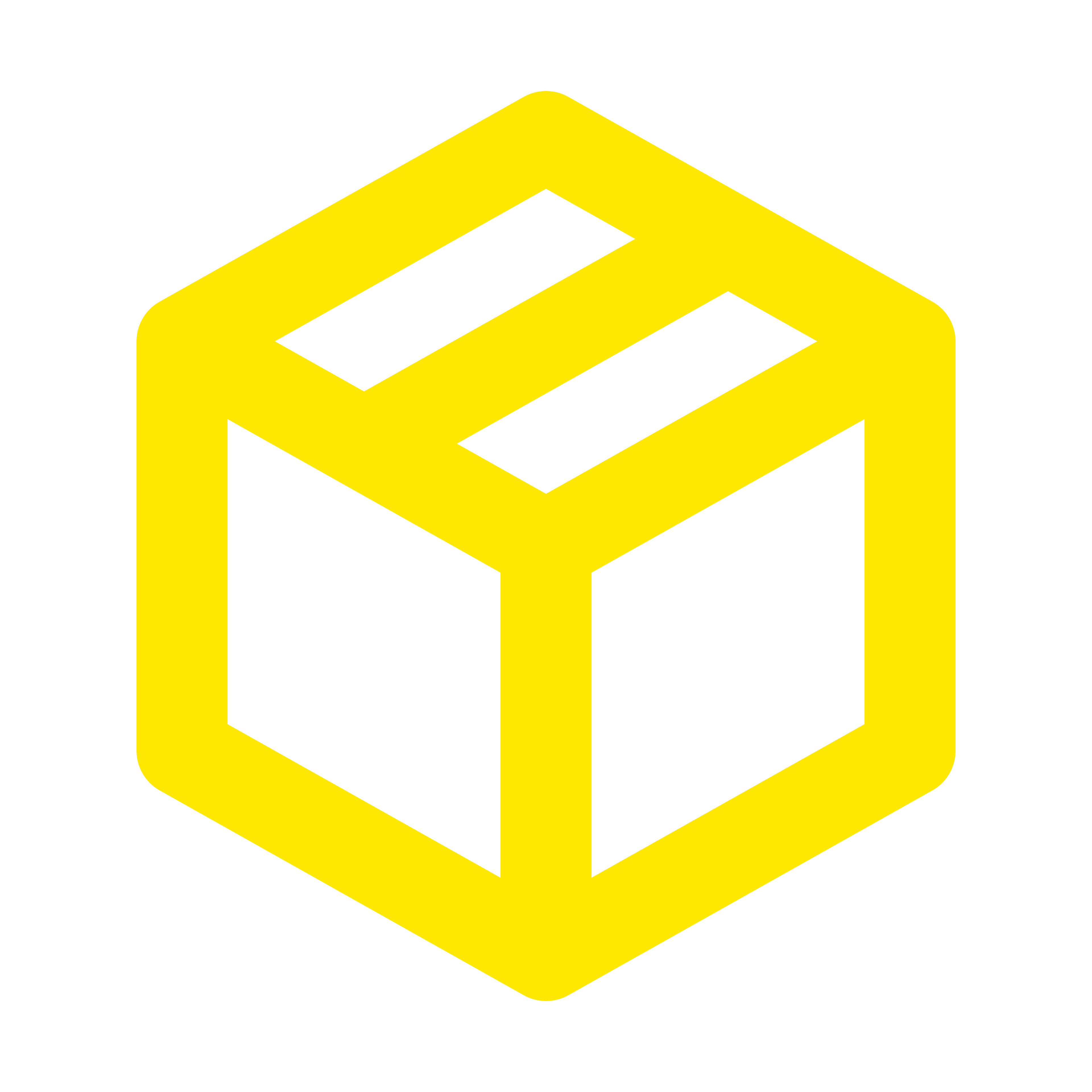 A box package icon in yellow