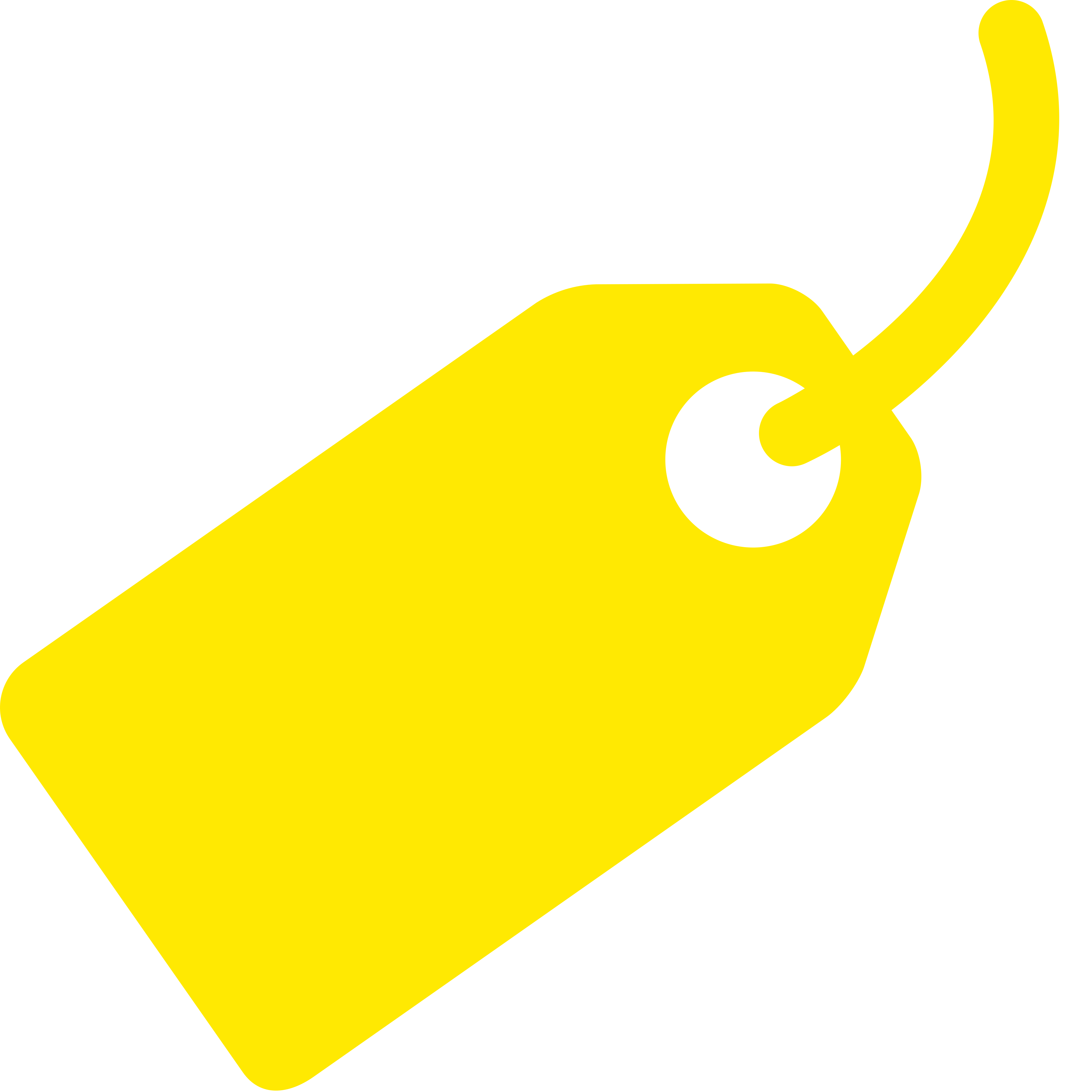 Price tag icon in yellow