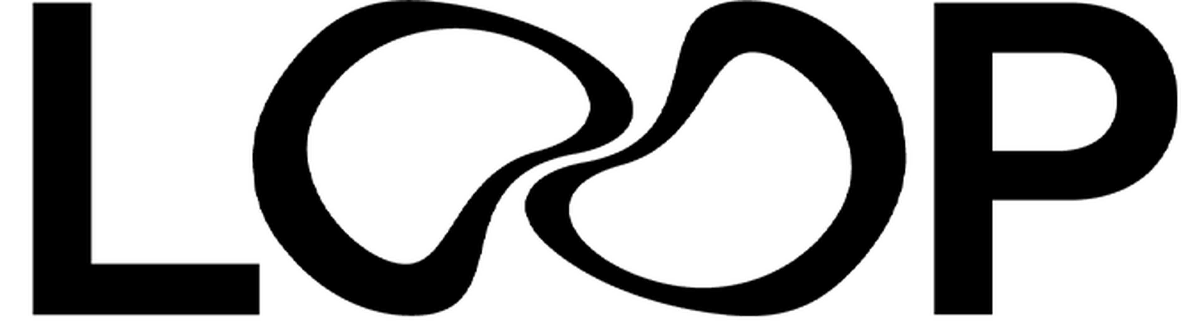 LOOP nicotine pouch logo with an infinity symbol in white text on a dark background.