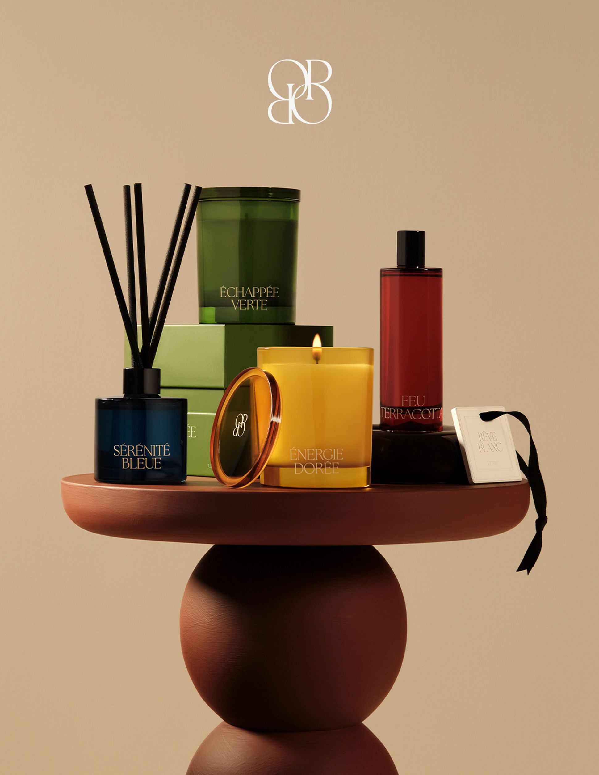 Les Objets Parfumées, nouvelle collection de senteurs, bougies, brumes, palets en céramiques et diffuseurs par Bonsoirs