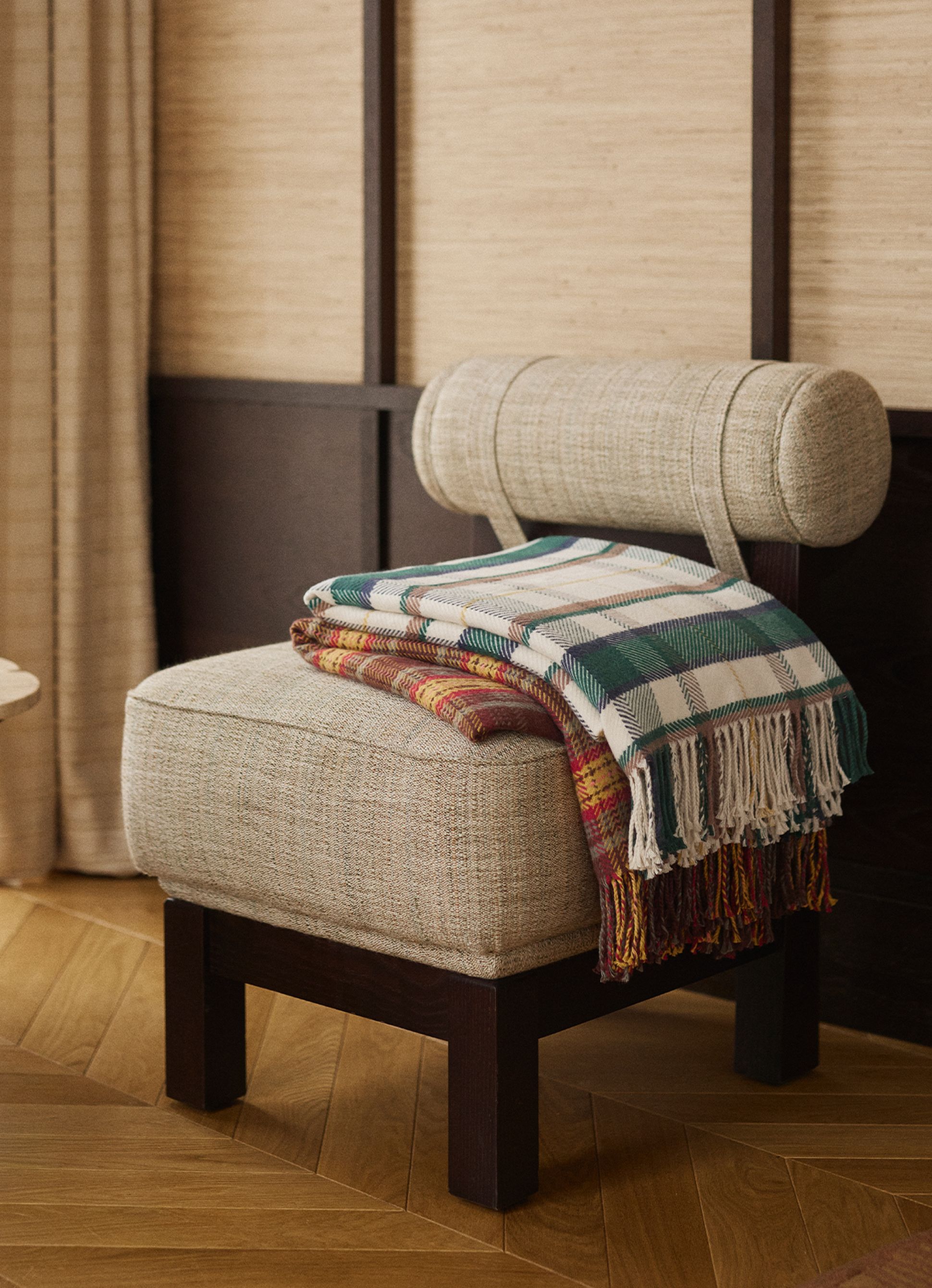 LES PLAIDS TARTAN EN LAINE MÉRINOS