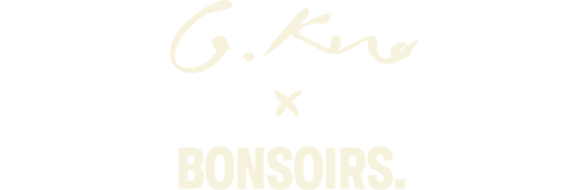 logo G.KERO x Bonsoirs