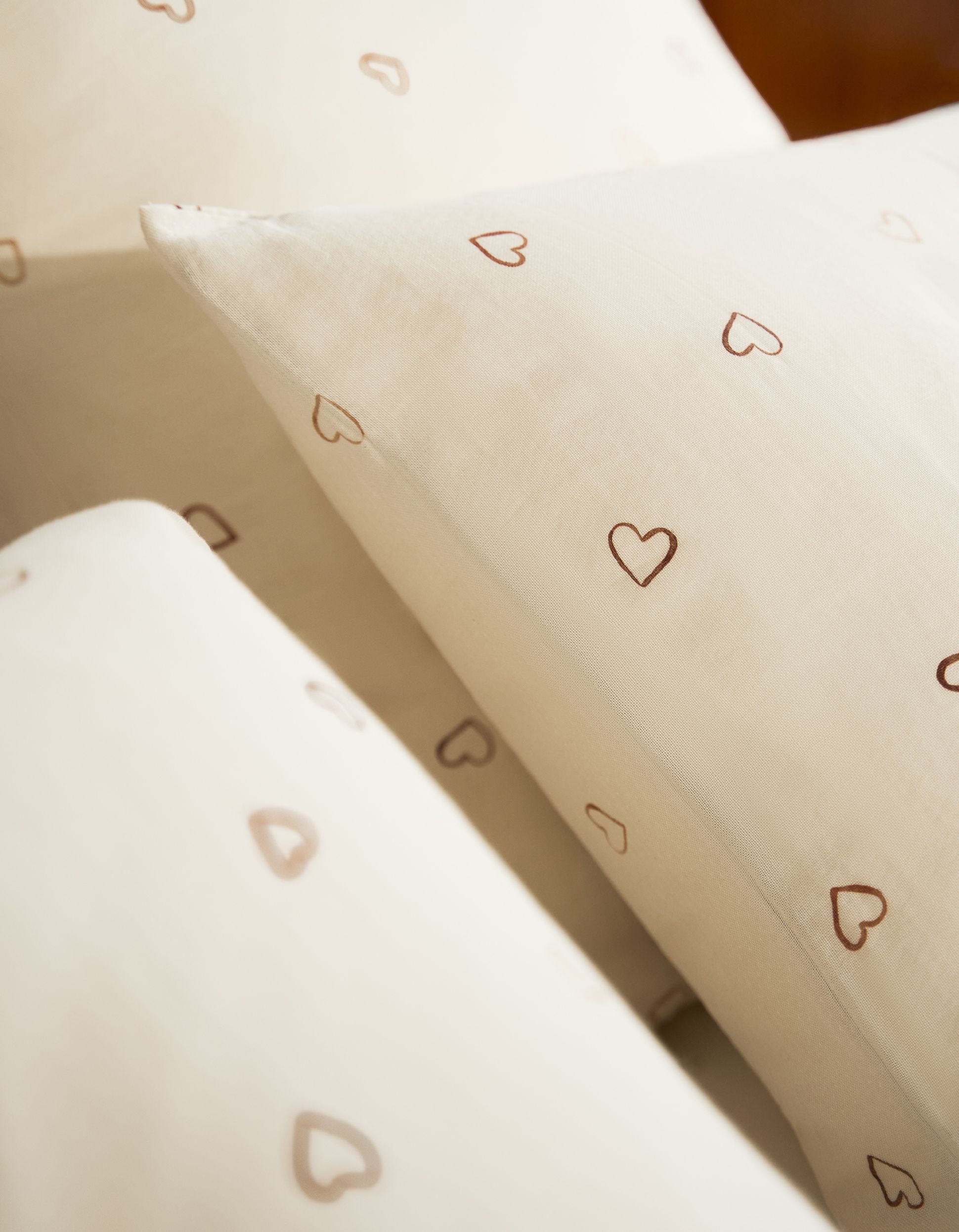 Bonsoirs draps gaze de coton coeur arty