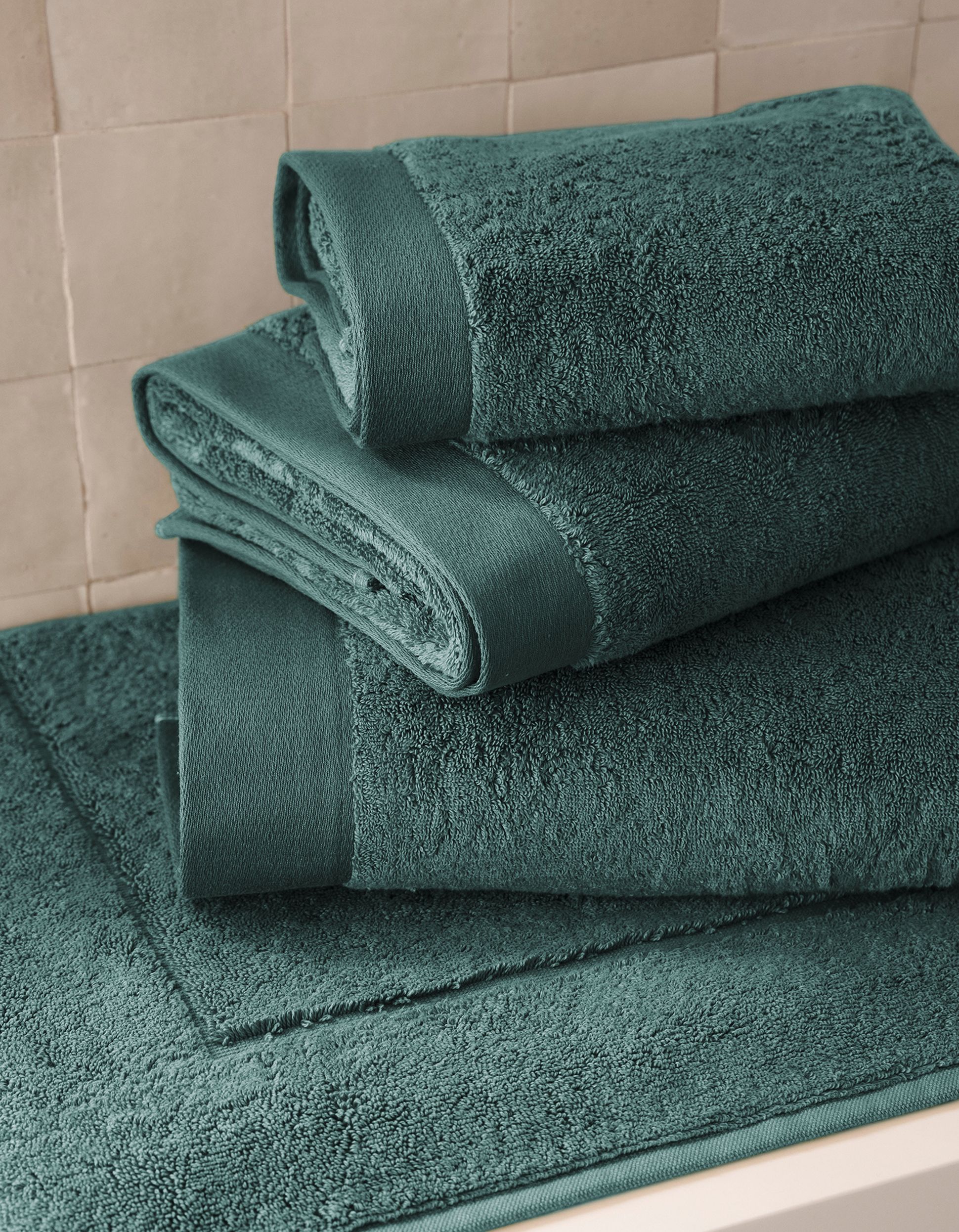 Set Bain vert celadon