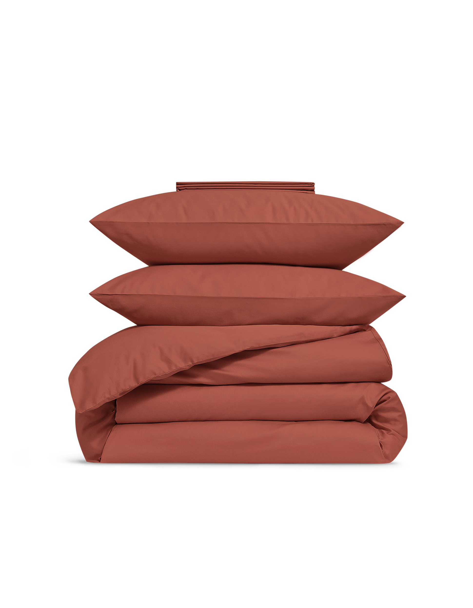 Paure de Lit Satin Terracotta