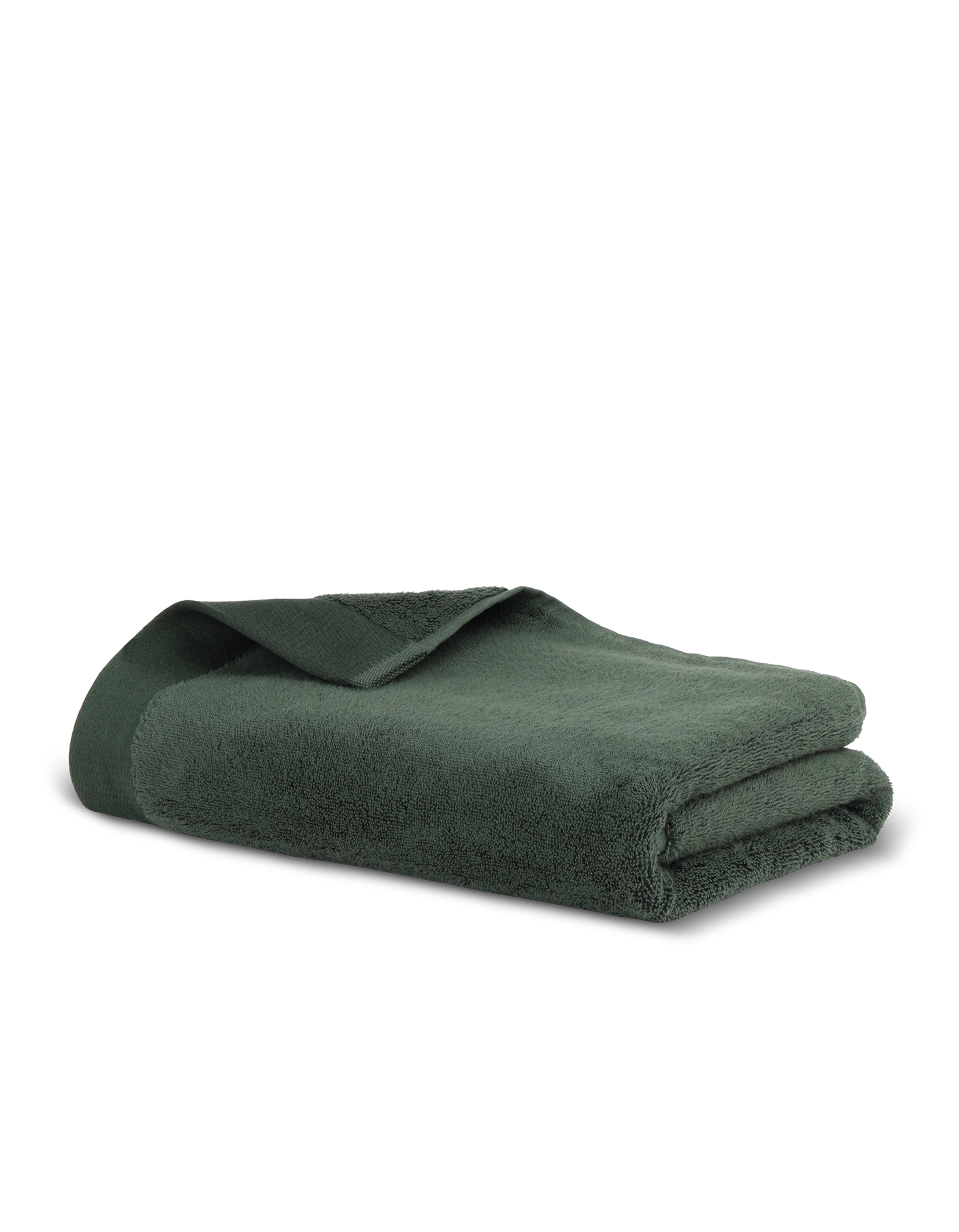 serviette de bain vert foret