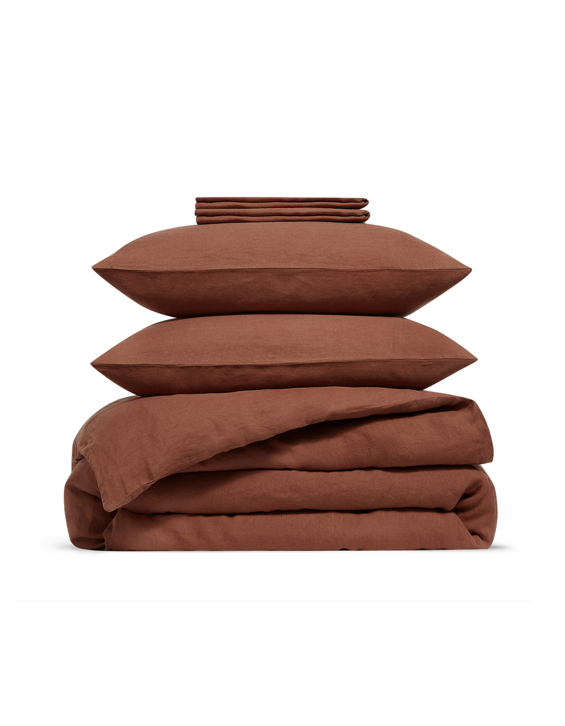 Parure Lin Lavé Terracotta