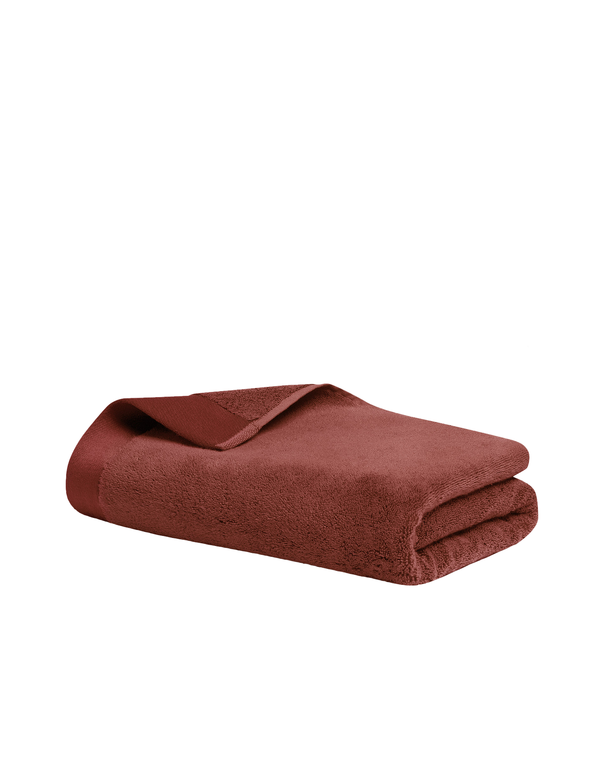 serviette de bain terracotta