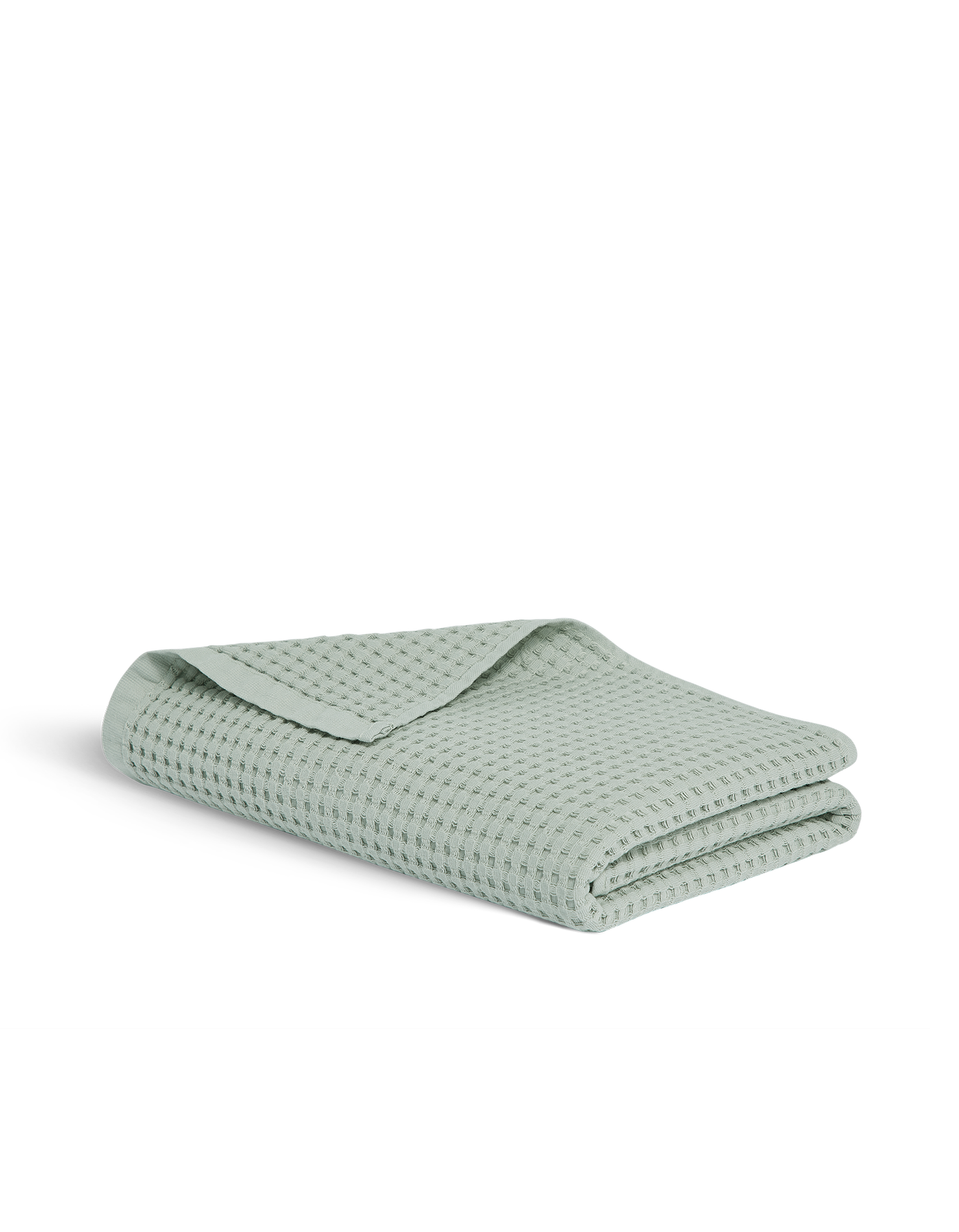 serviette de bain nid d'abeille vert