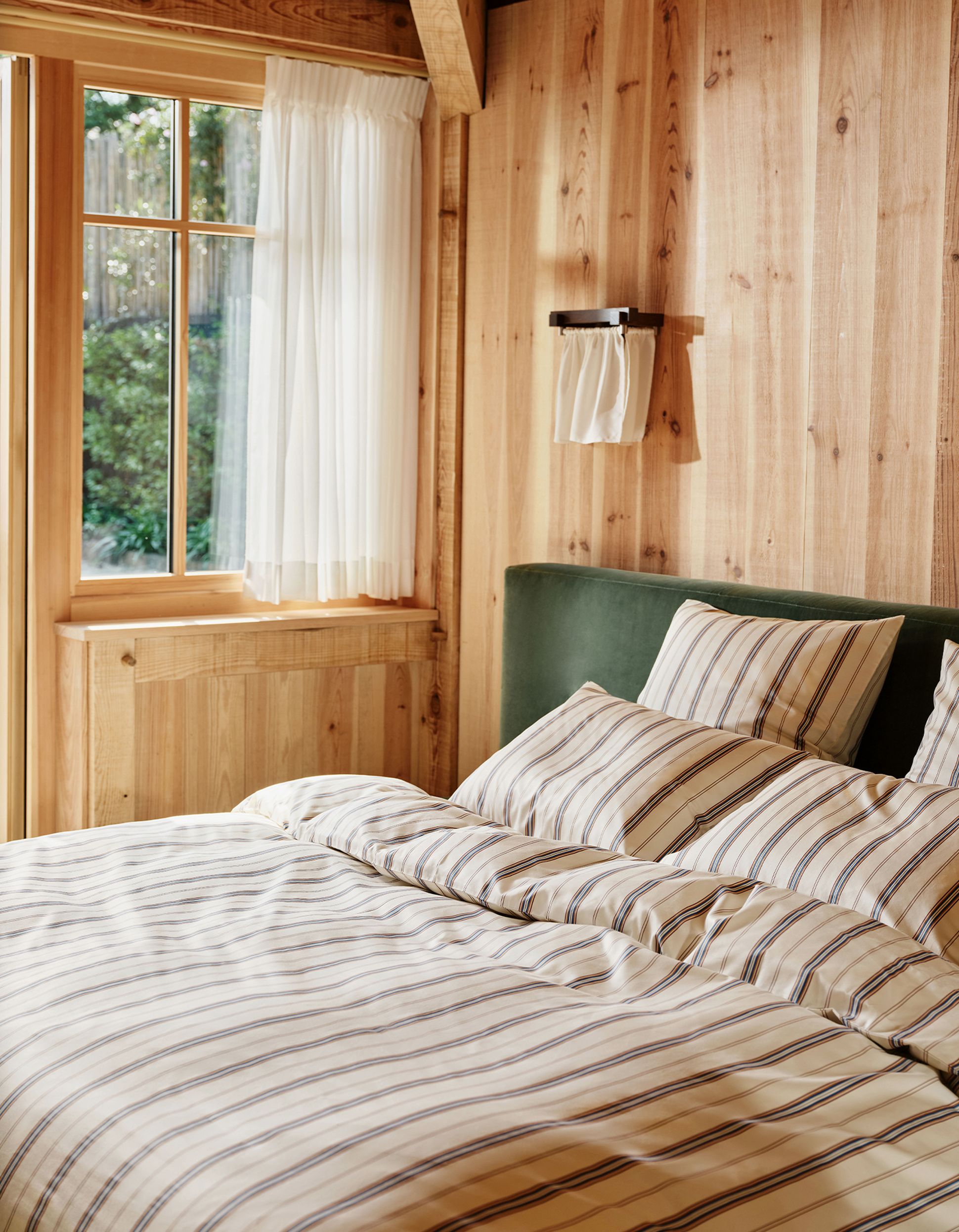 parure satin bonsoirs rayure jeu