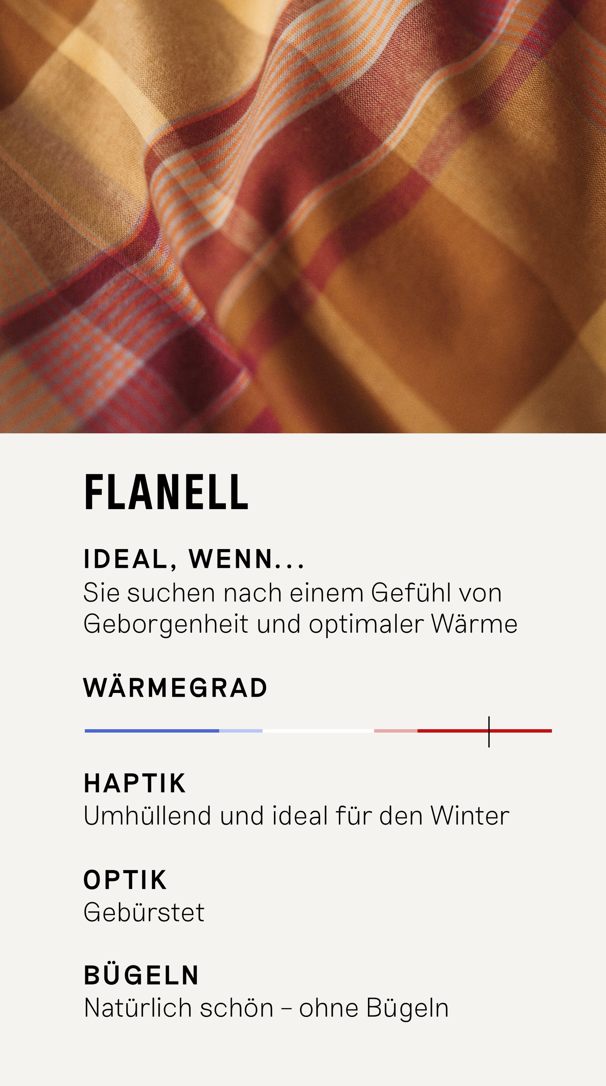 Comparer nos matières - Flanelle