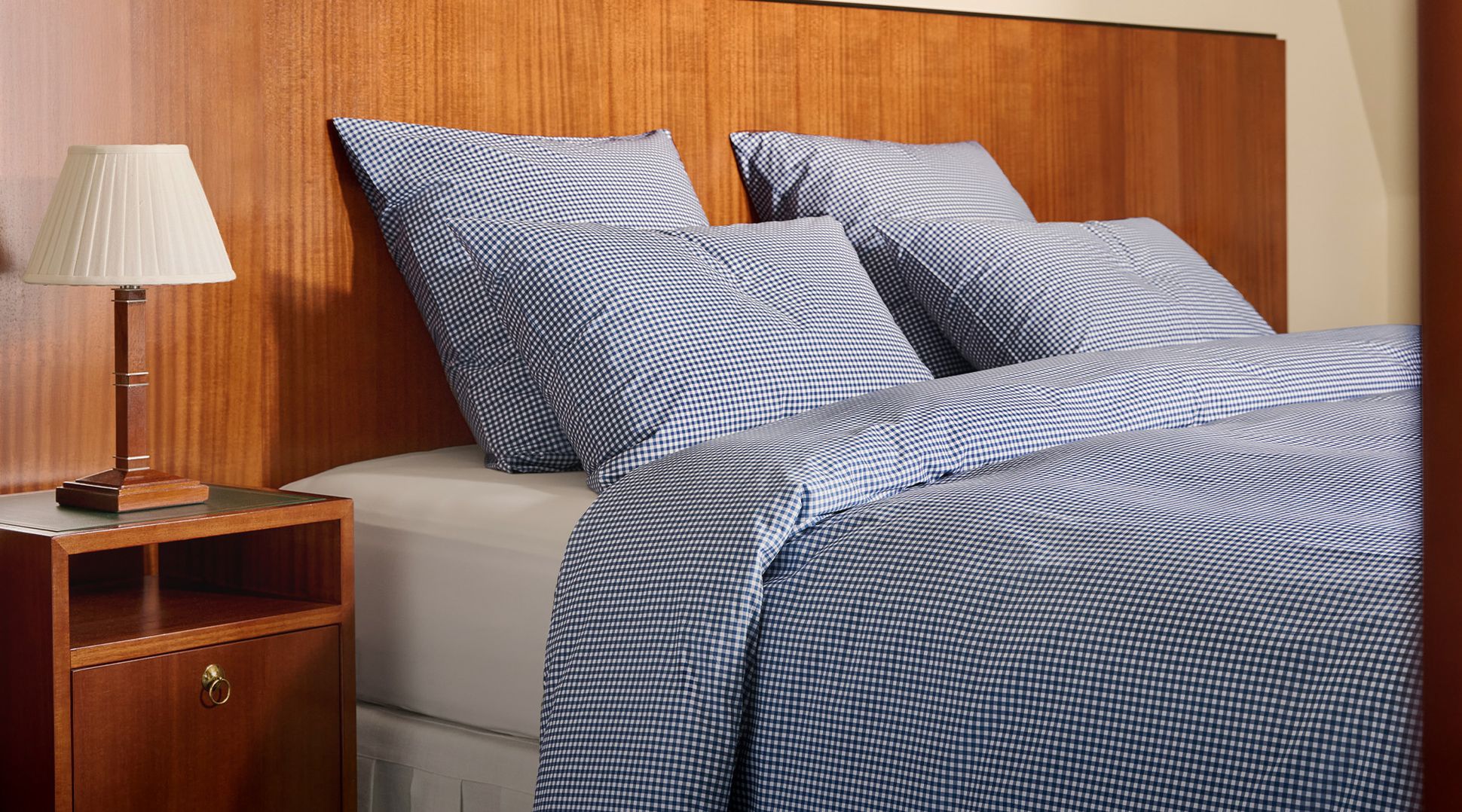 Percale de coton - Mini Vichy Bleu - Bonsoirs