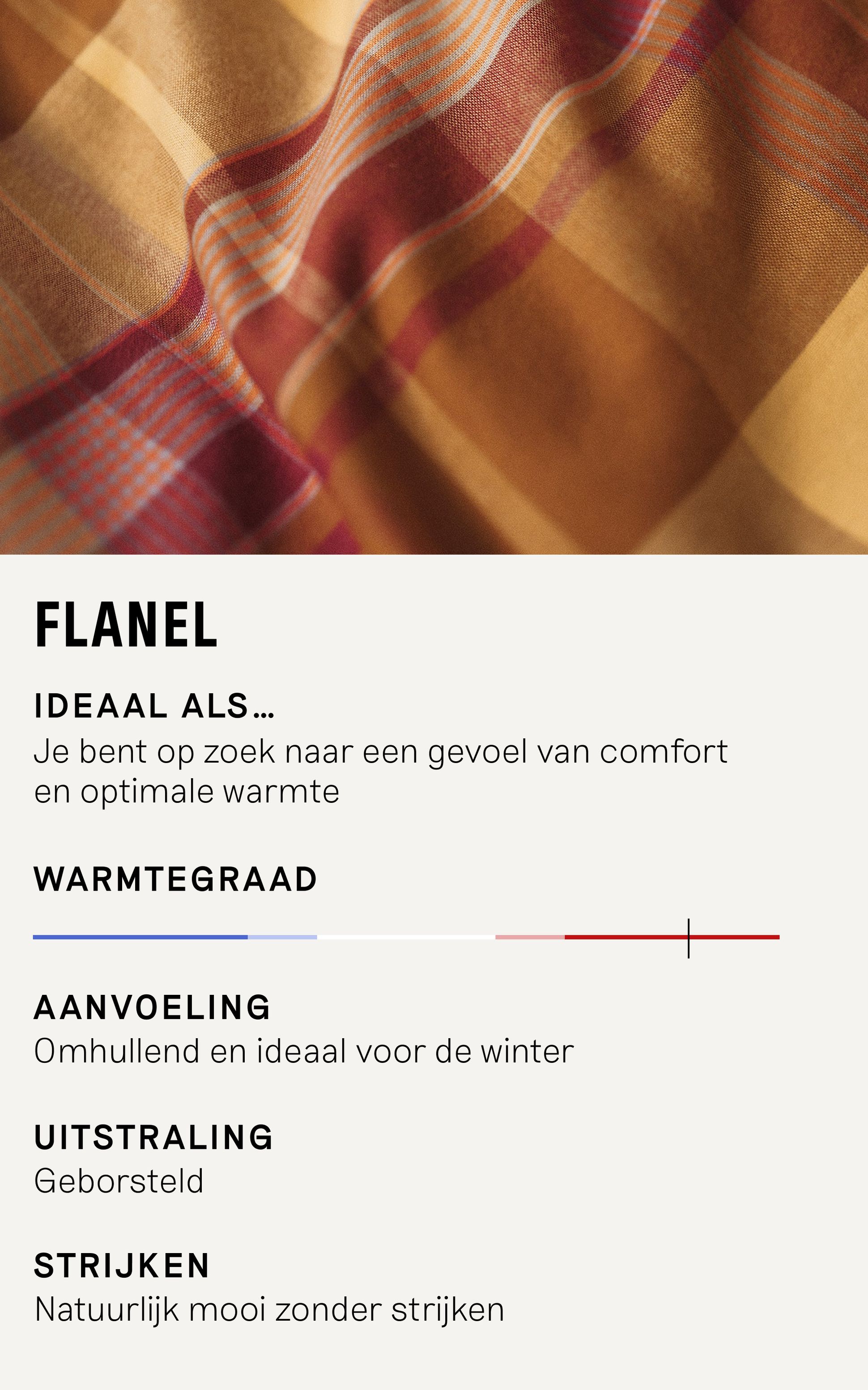Comparer nos matières - Flanelle