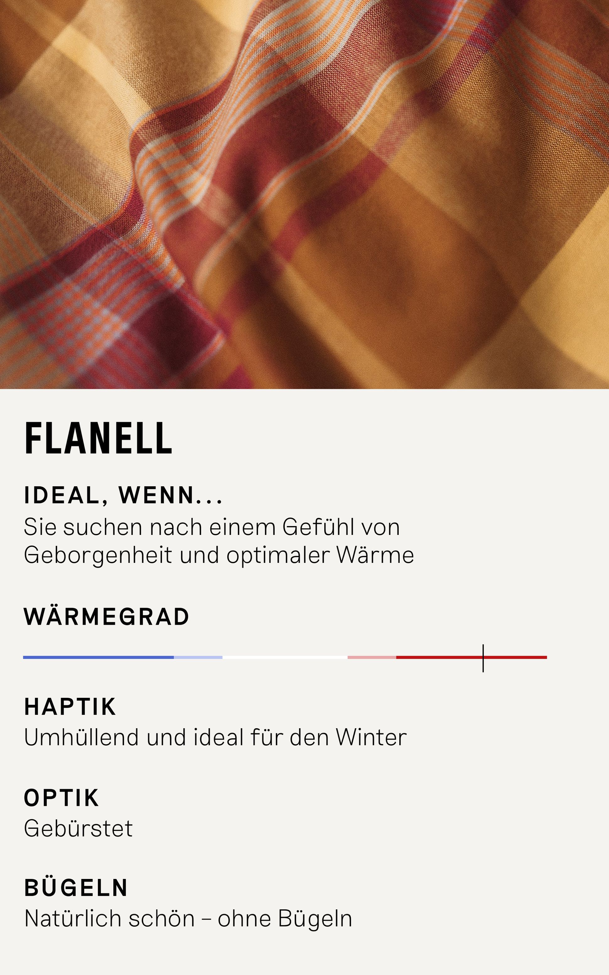Comparer nos matières - Flanelle