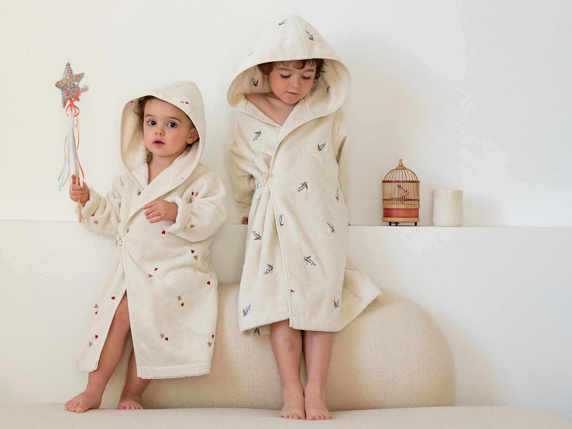 Peignoir personnalise pour bebe Bonsoirs