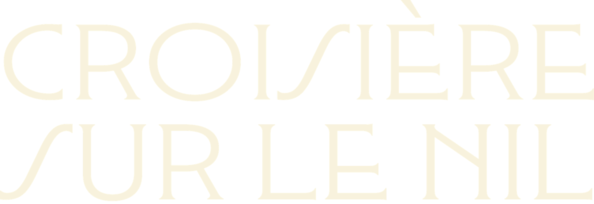 Logo croisière sur le nil
