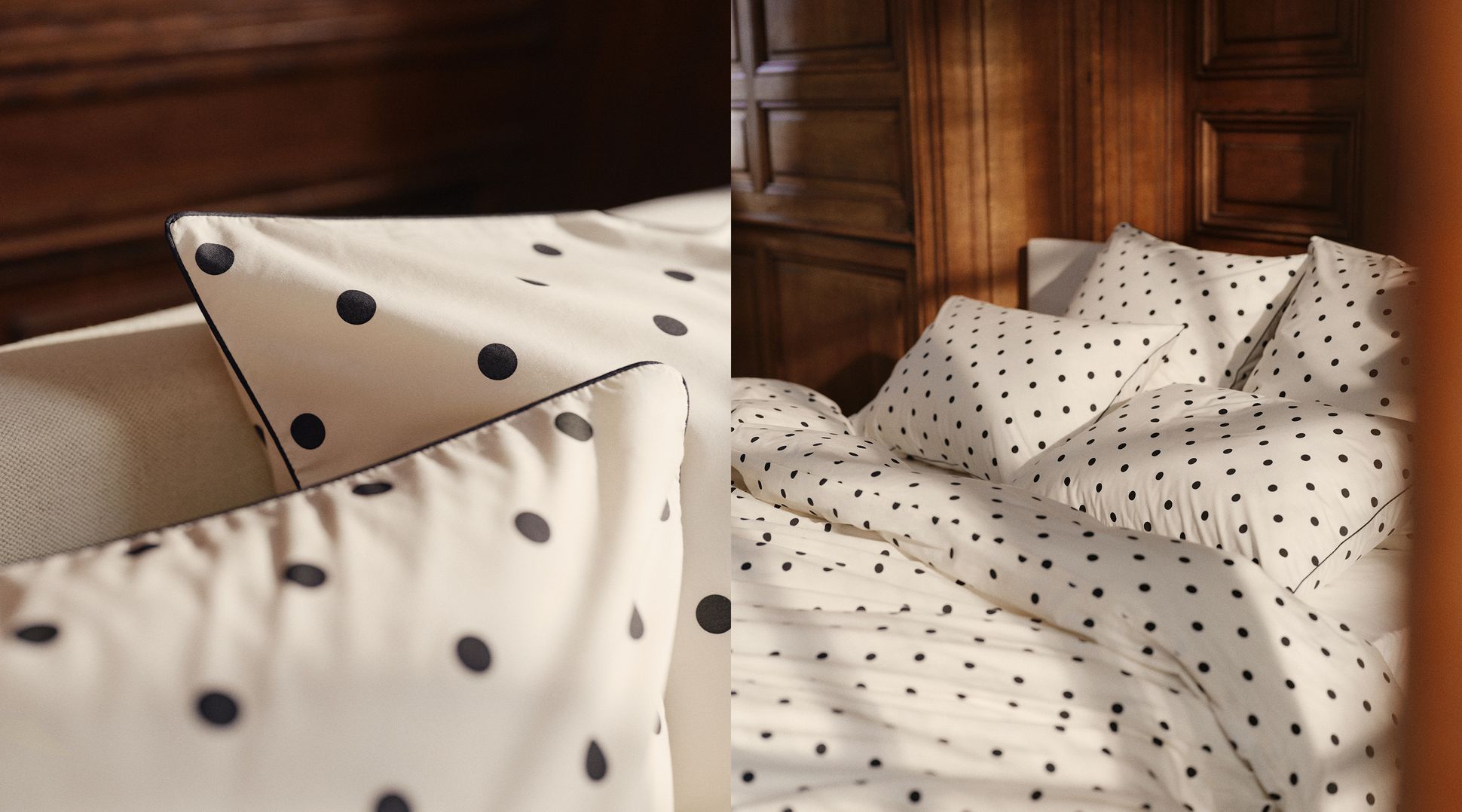 Parure Percale Polka - Bonsoirs
