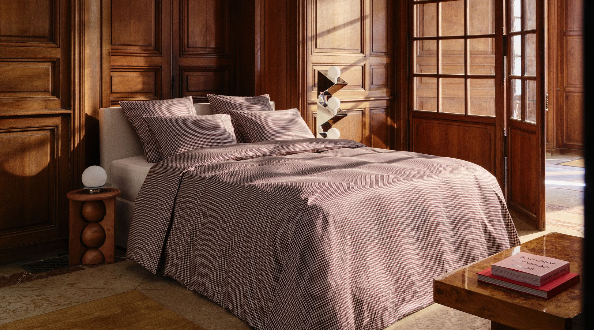 Parure Satin Pas-de-coq - Bonsoirs