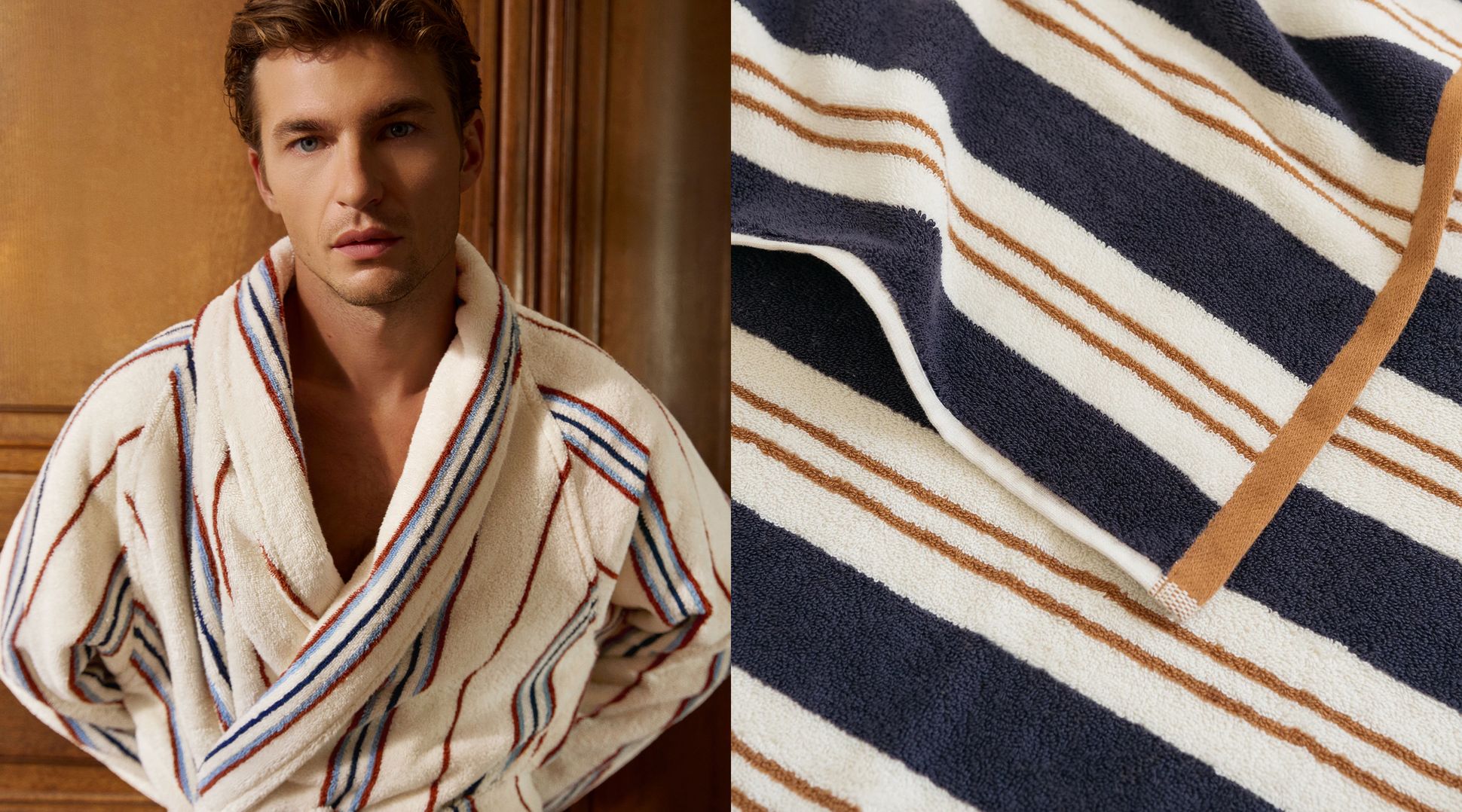 nouveautés bain rayé