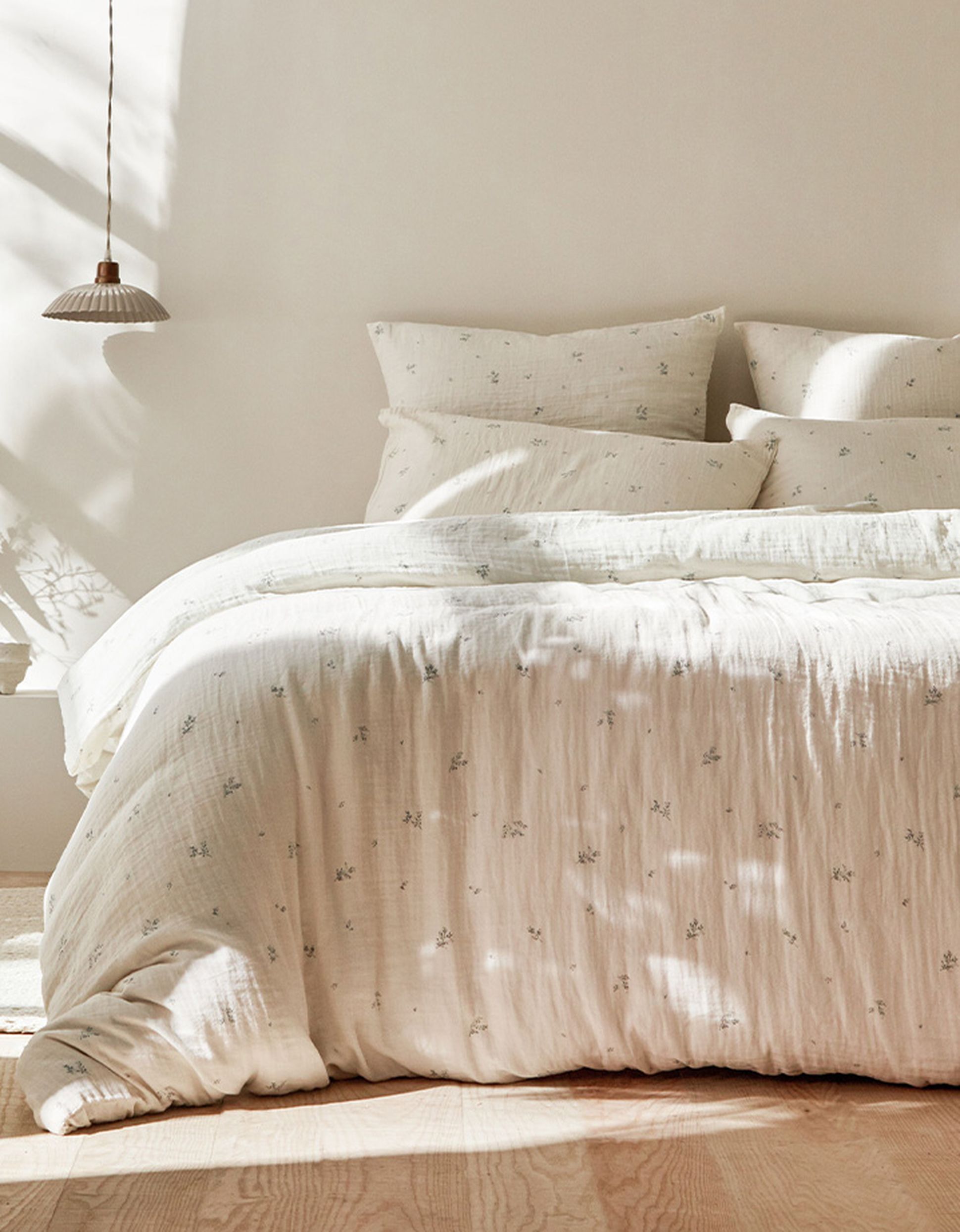 Parure gaze de coton fleur