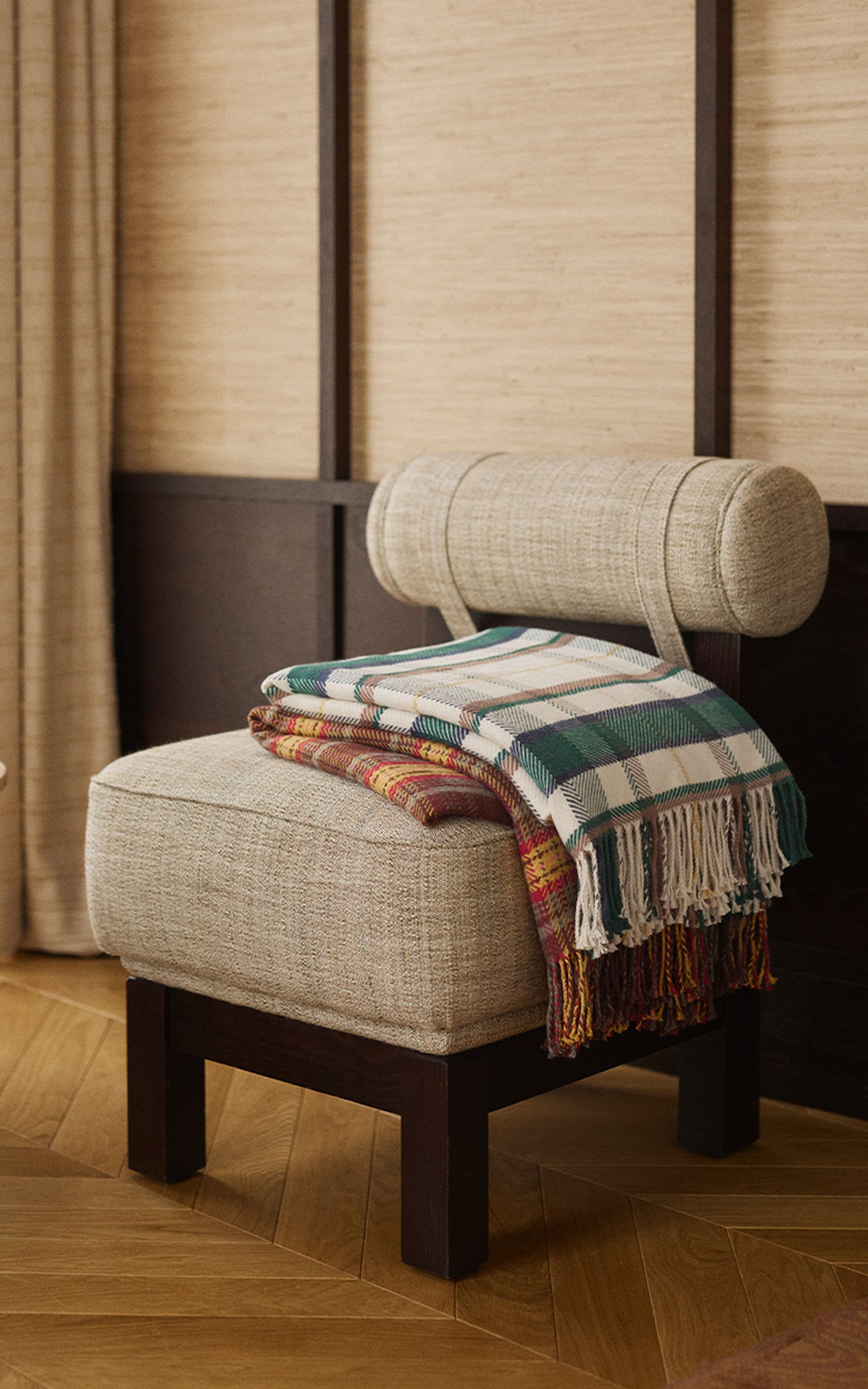 LES PLAIDS TARTAN EN LAINE MÉRINOS