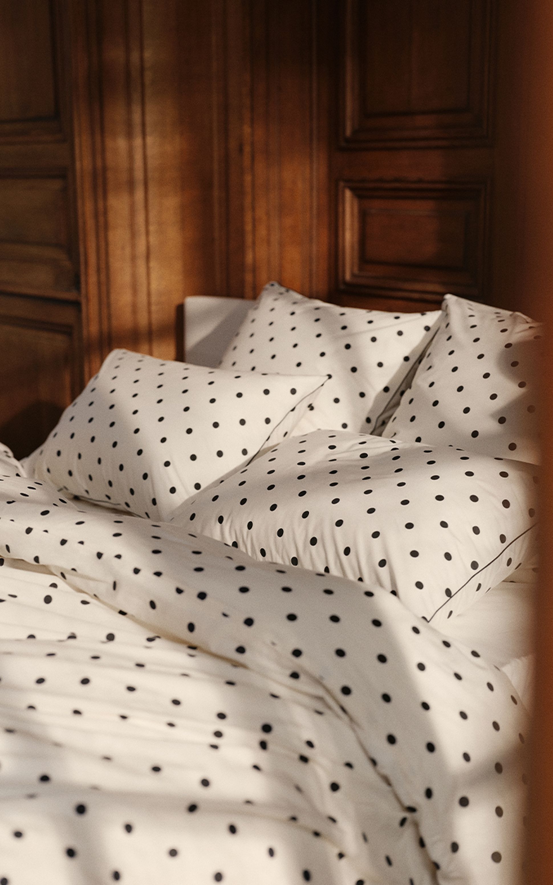 Parure Percale Polka - Bonsoirs