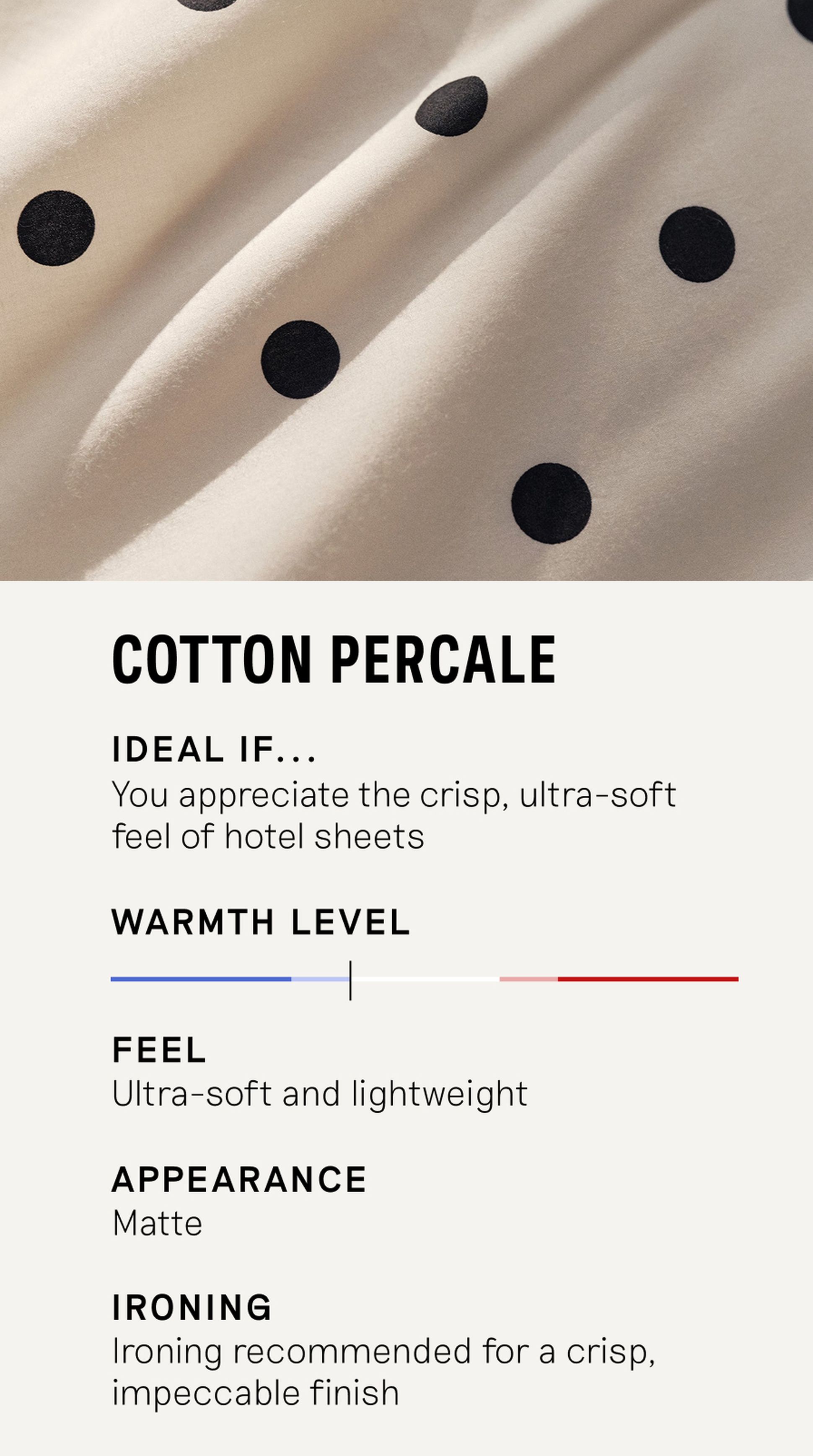 Percale de coton