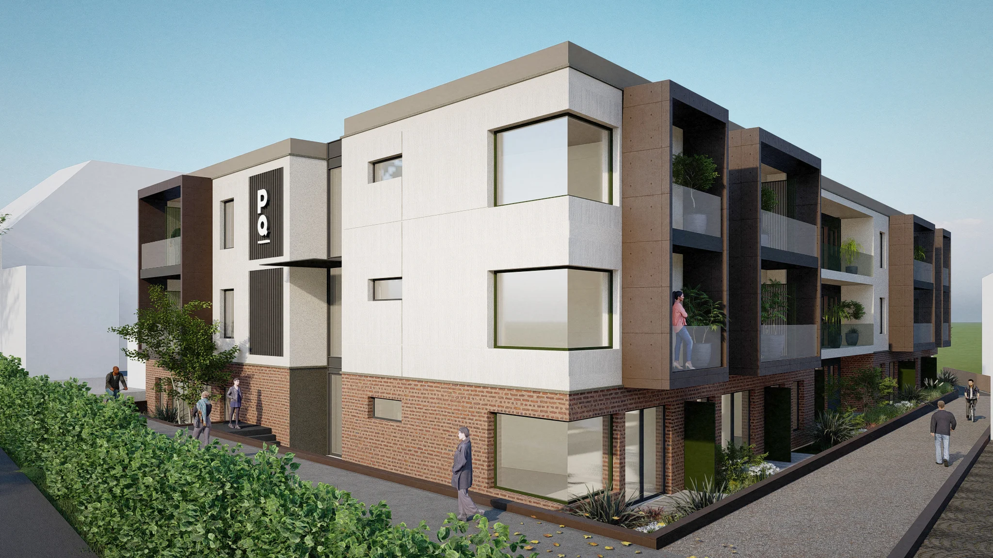 Mehrfamilienhaus Brückwiese - Hamm Architekten - Visualisierung 1