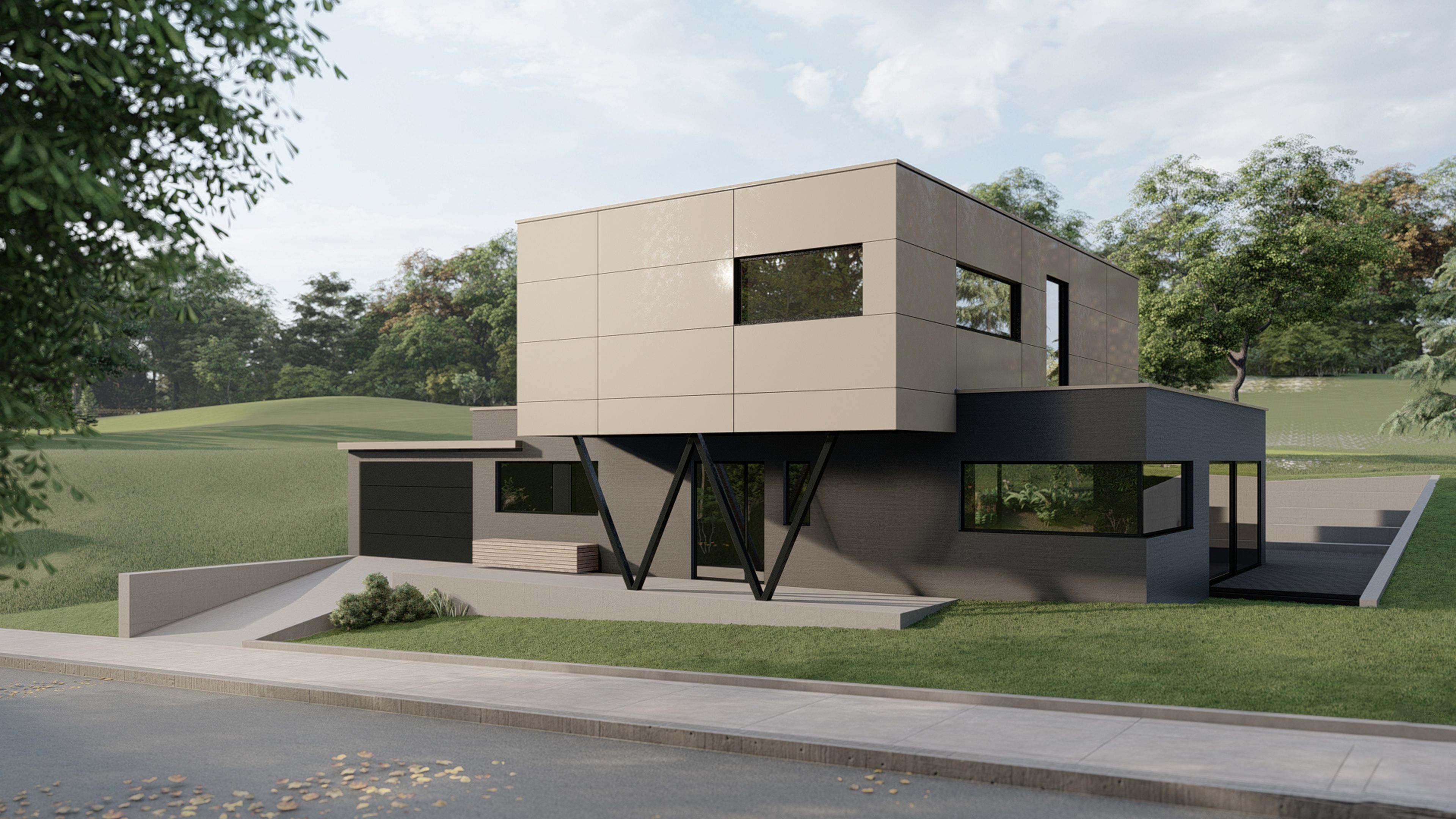 K Wohnhaus - HAMM Architekten - Visualisierung 2