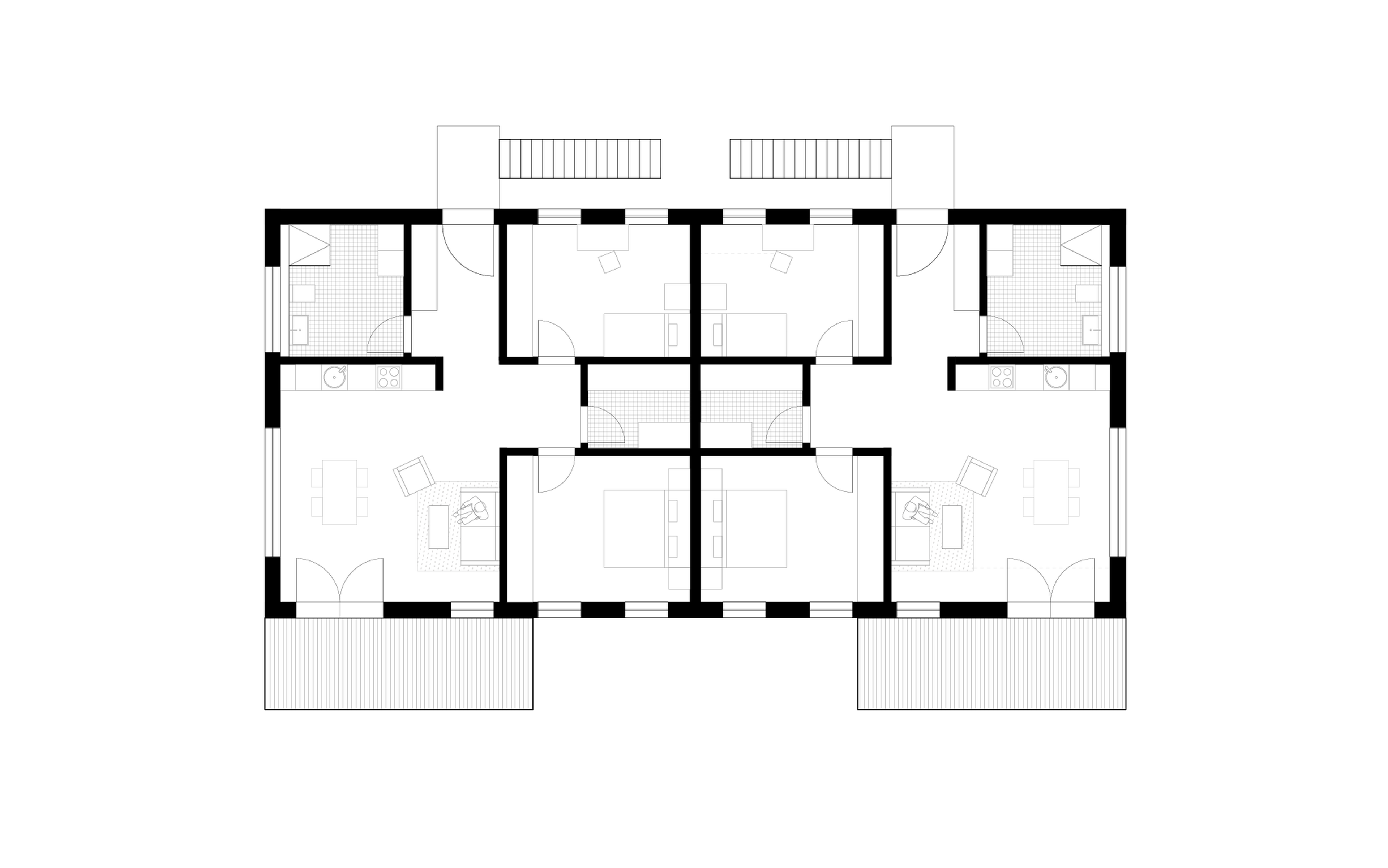 IBB & Mehrfamilienhaus - Hamm Architekten - OG
