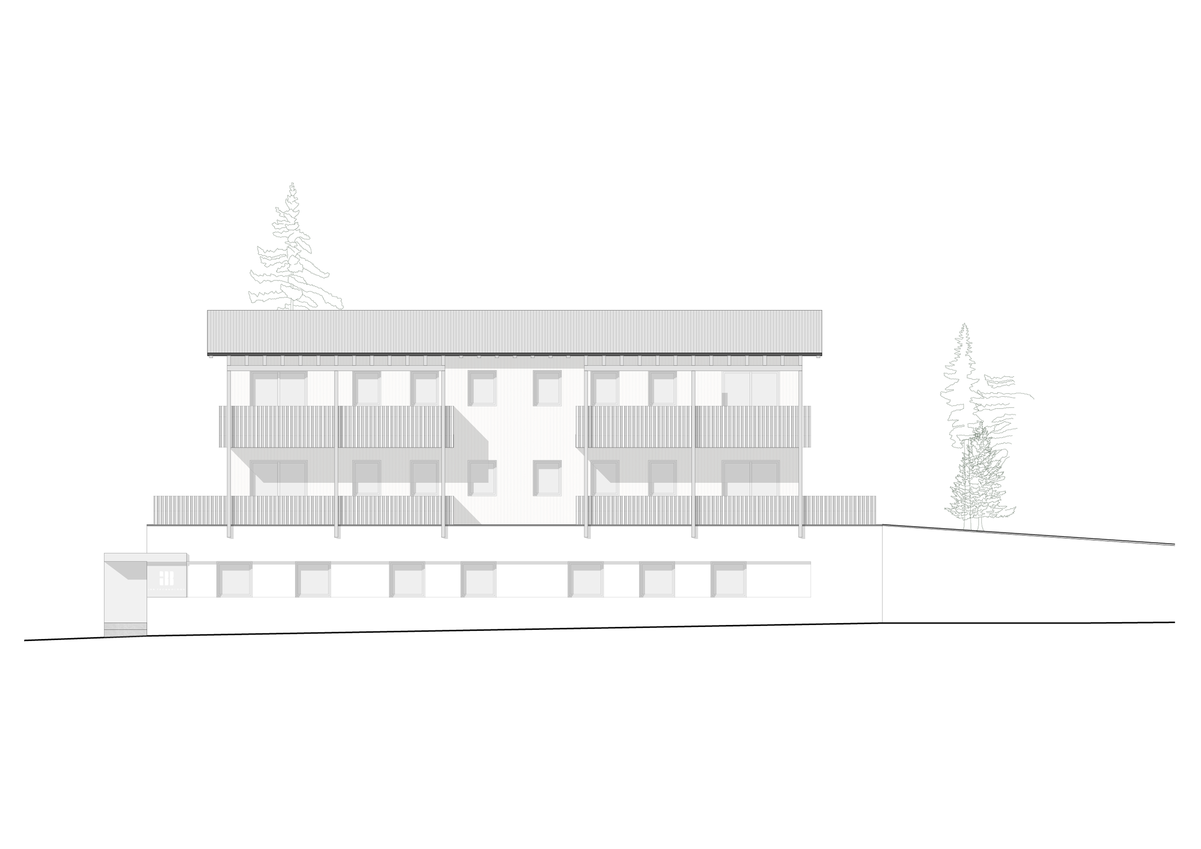 IBB & Mehrfamilienhaus - Hamm Architekten - Ansicht 1