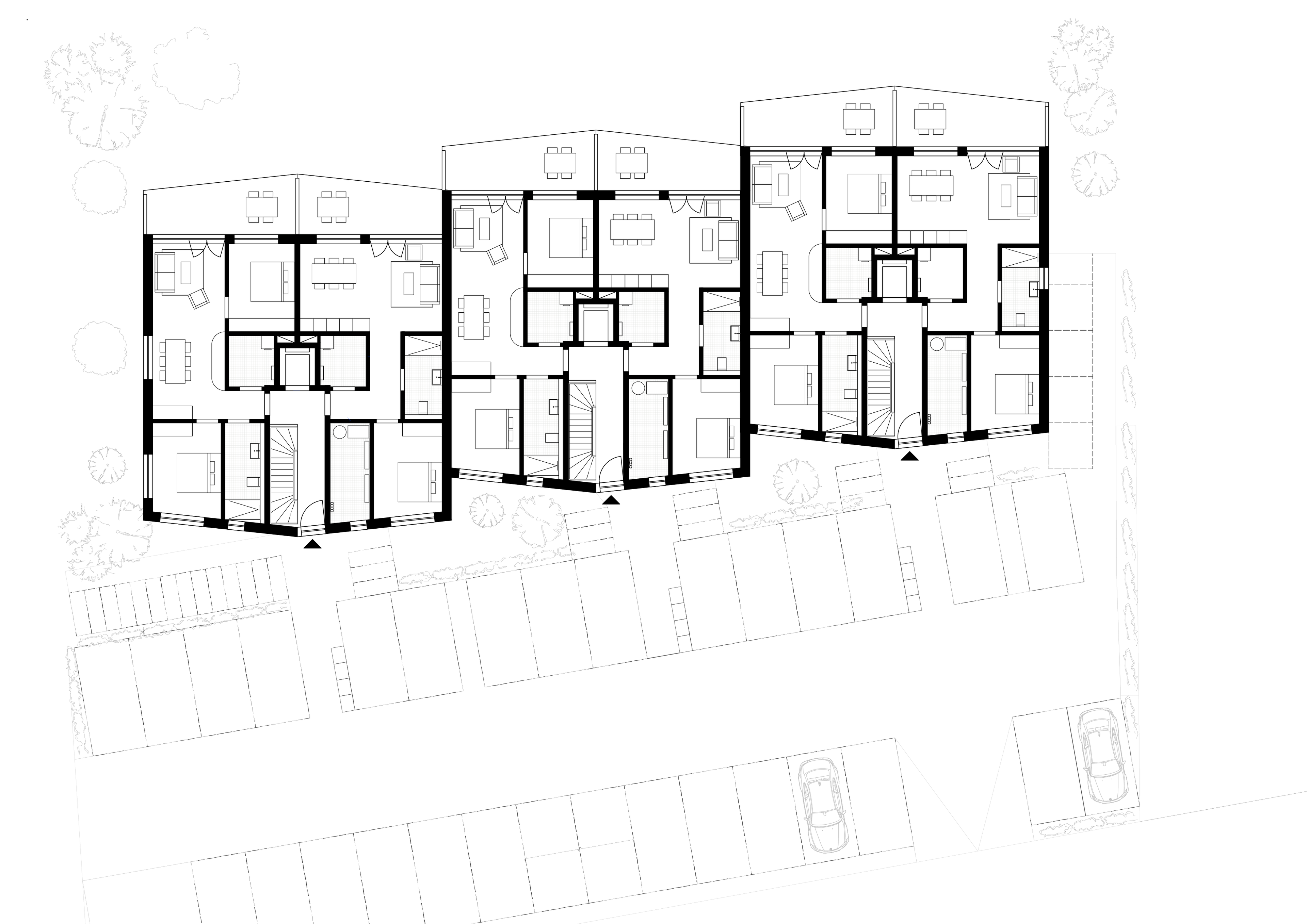 neubau mehrfamilienhaus - hamm architekten - grundriss EG-01