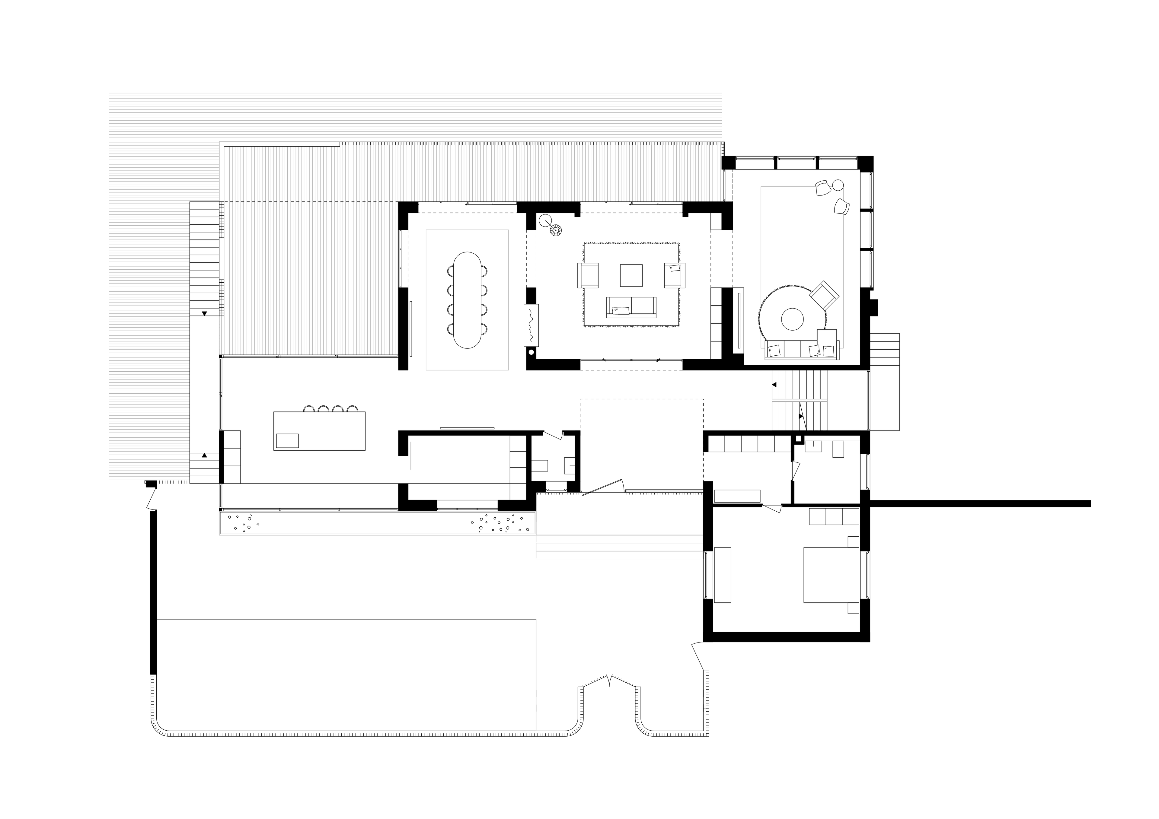 Königstein Wohnhaus - HAMM Architekten - Grundriss EG