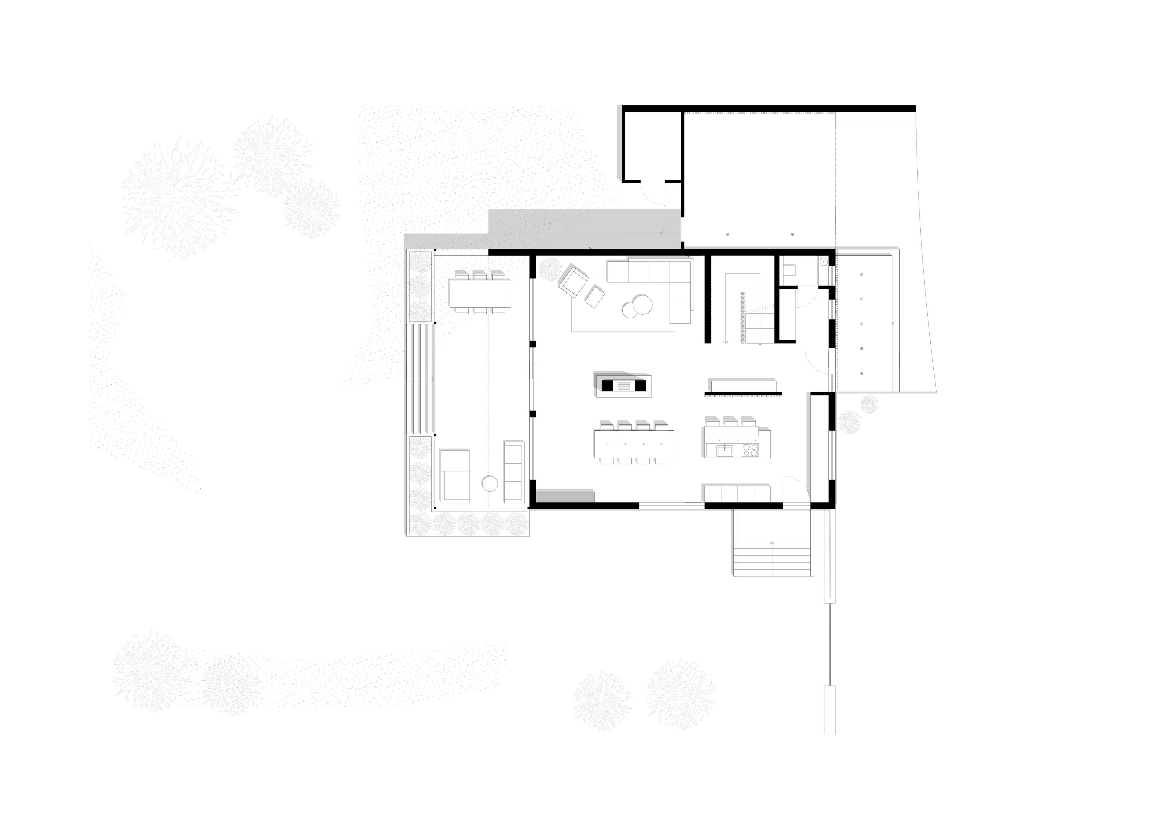 Aschaffenburg Einfamilienhaus - Hamm Architekten - EG