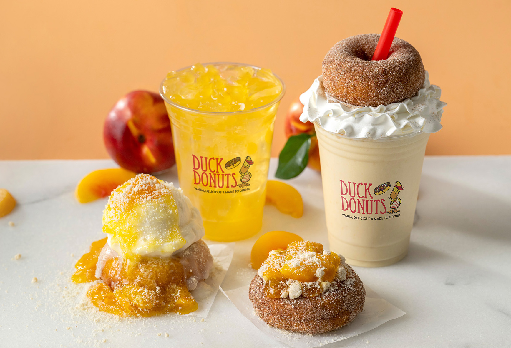 Peach Topping Available for a Limited Time at All Duck Donuts Locations