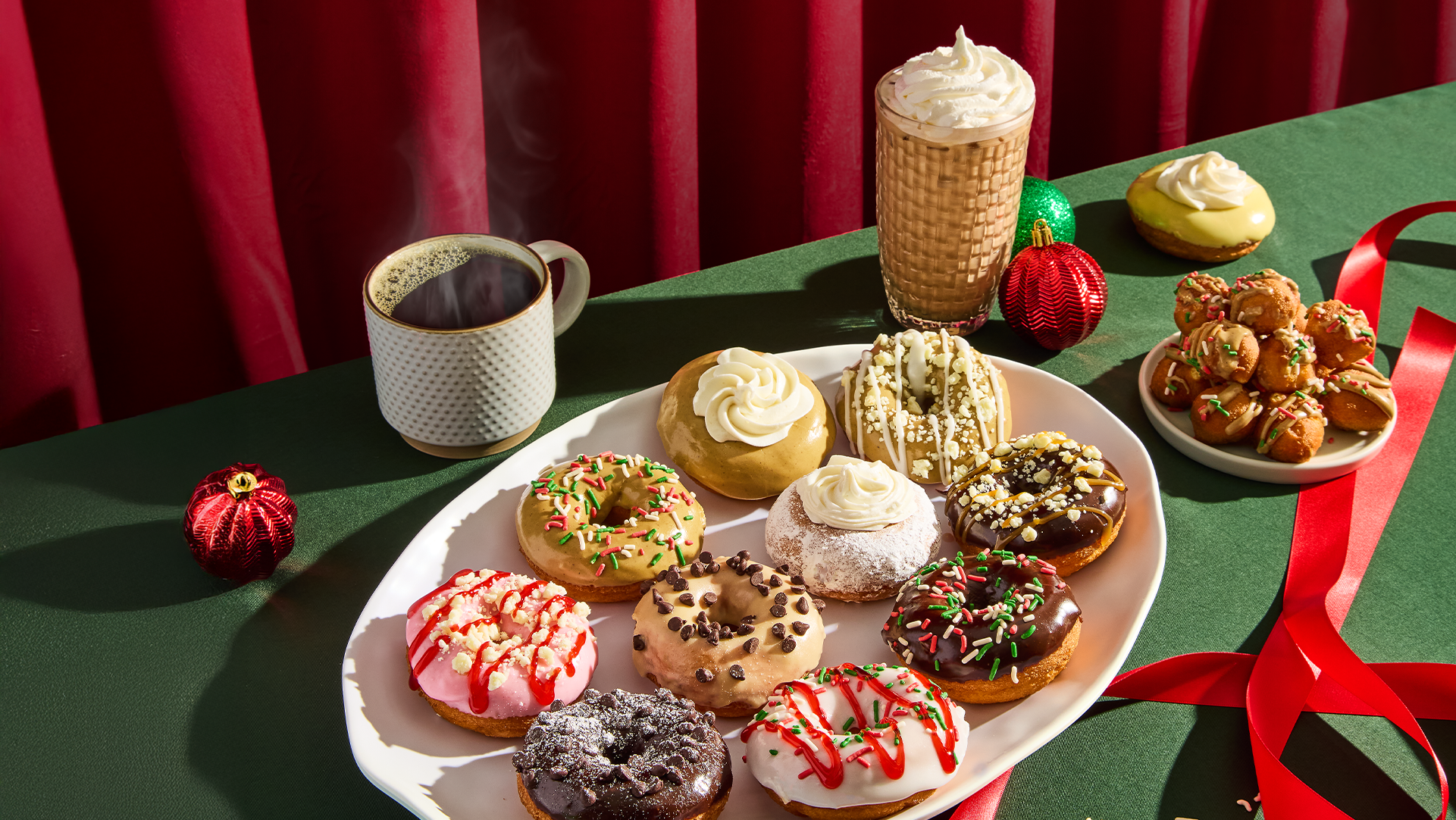 Introducing the Christmas Cookie Dozen, new seasonal drinks, and Gingerbread Donut Hole Dippers