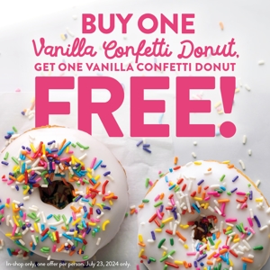 Duck Donuts Sprinkles Happiness with BOGO Offer on National Sprinkle Day, July 23