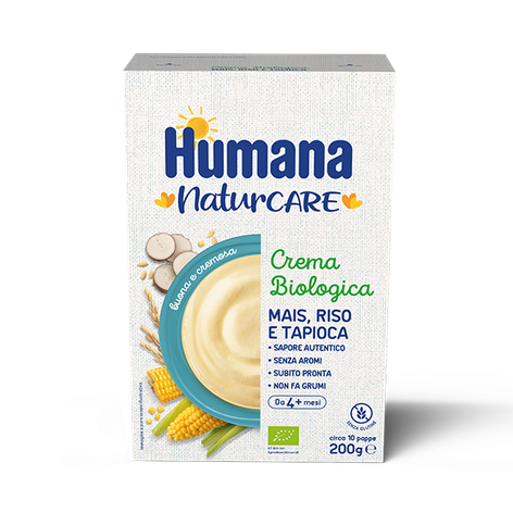 Confezione di Crema Biologica Mais, Riso e Tapioca