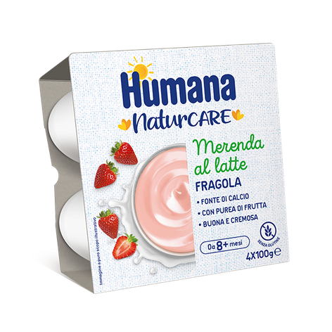 Confezione di Merenda al latte fragola